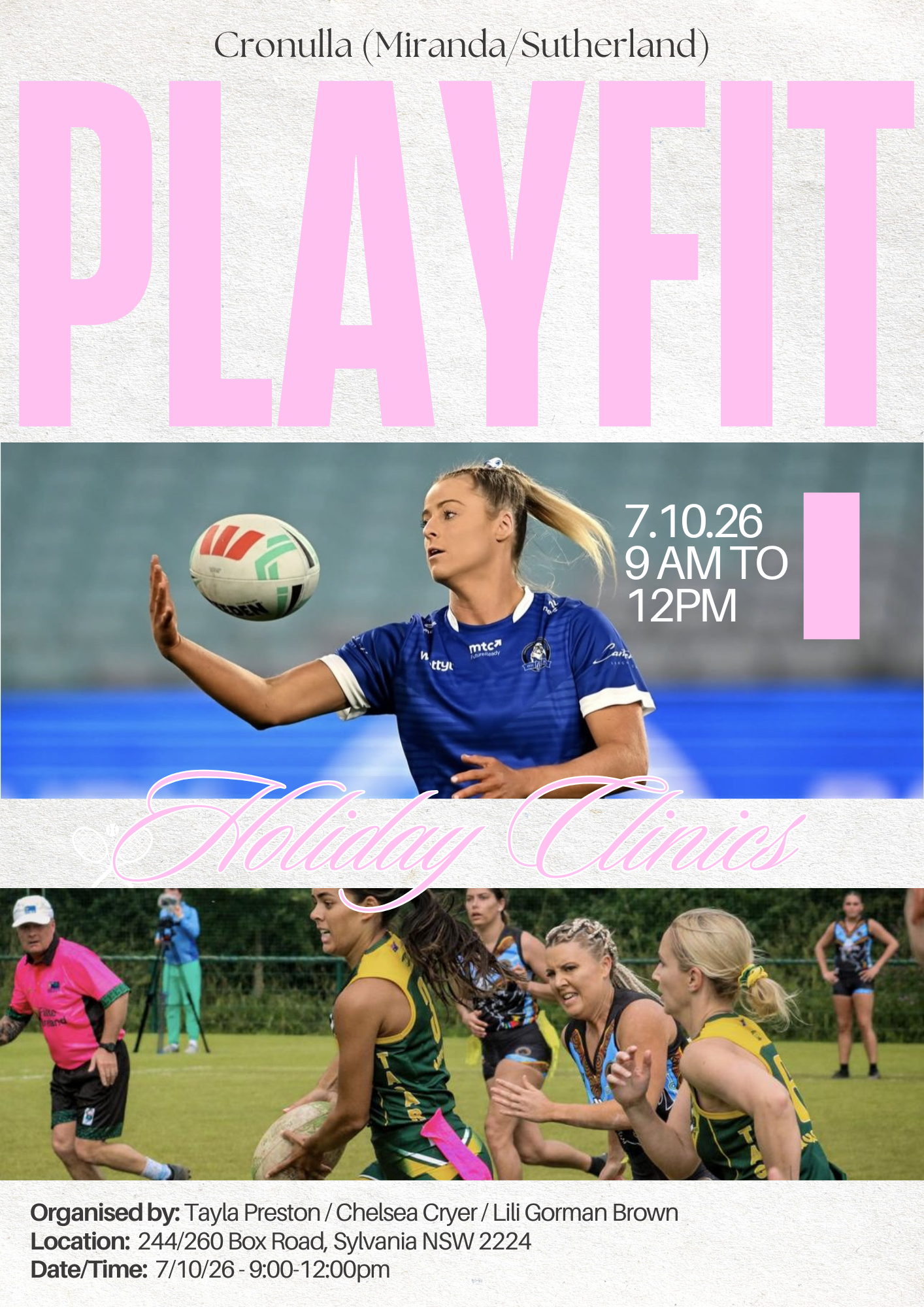 Rugby League/Oz-Tag Clinic (Miranda-Cronulla)