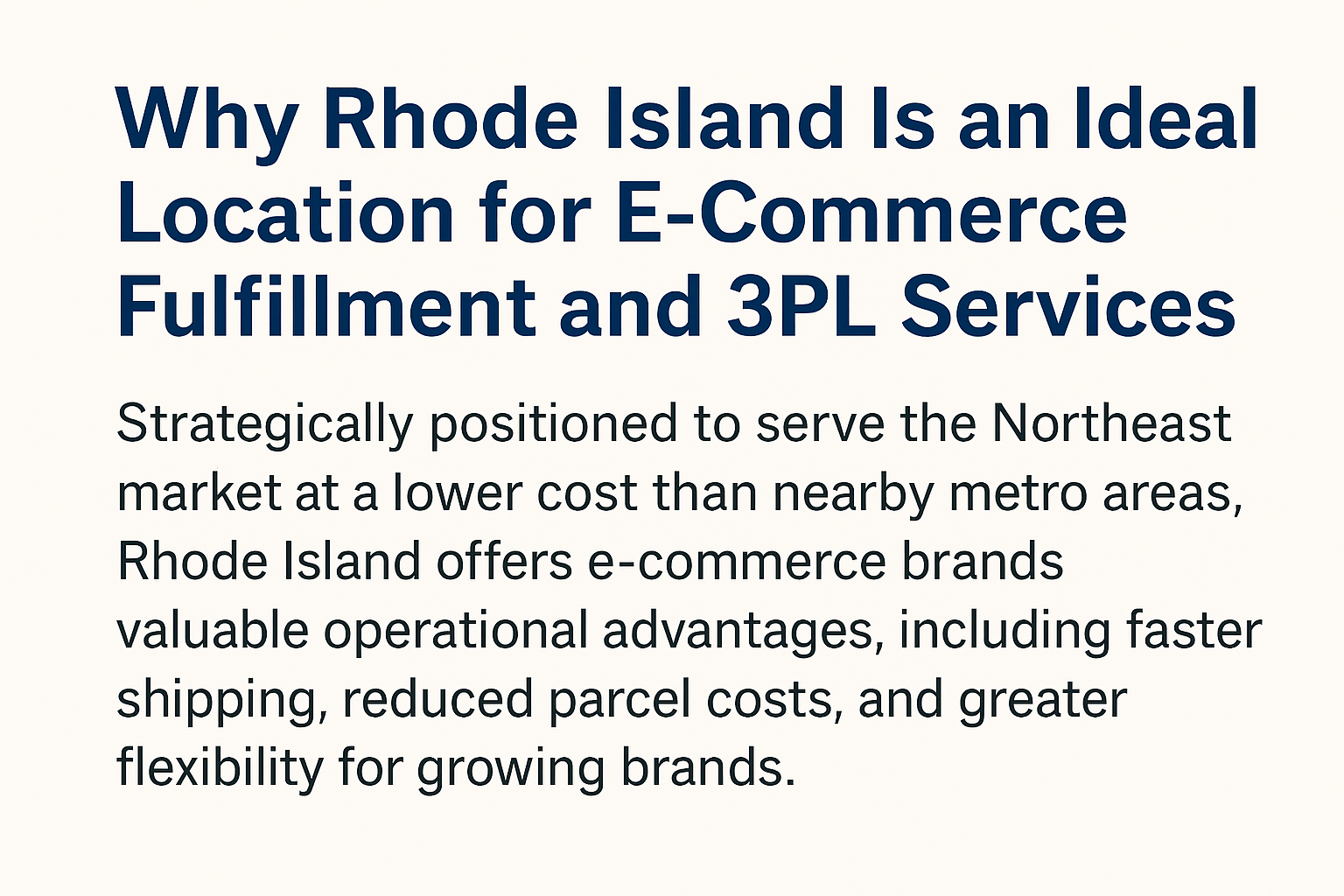 Why Rhode Island?