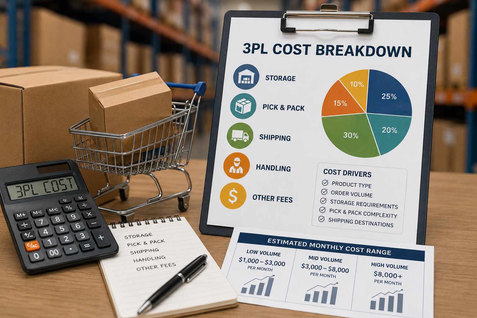 How Much Does a 3PL Cost?