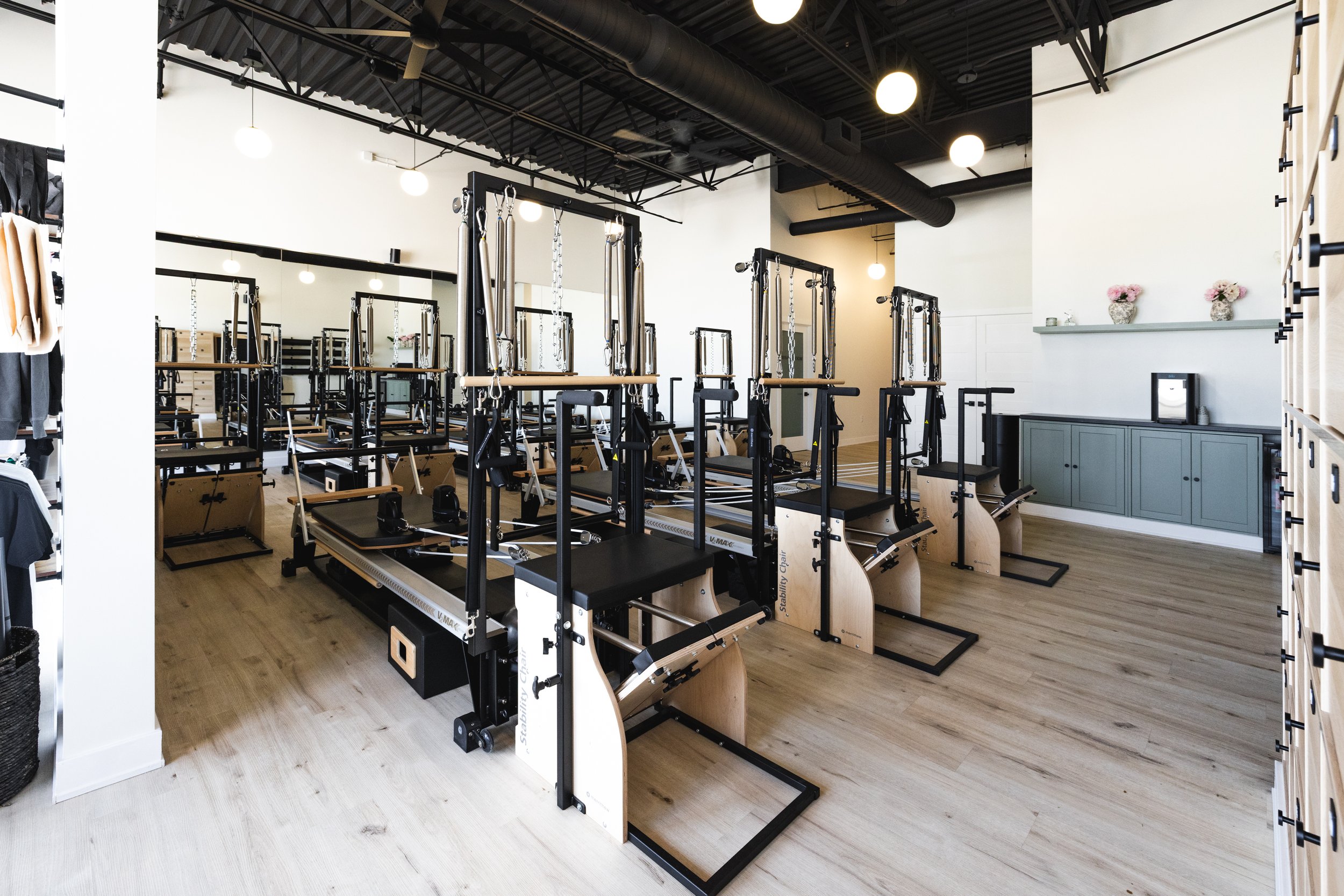 Loft Pilates Reformer Room Back