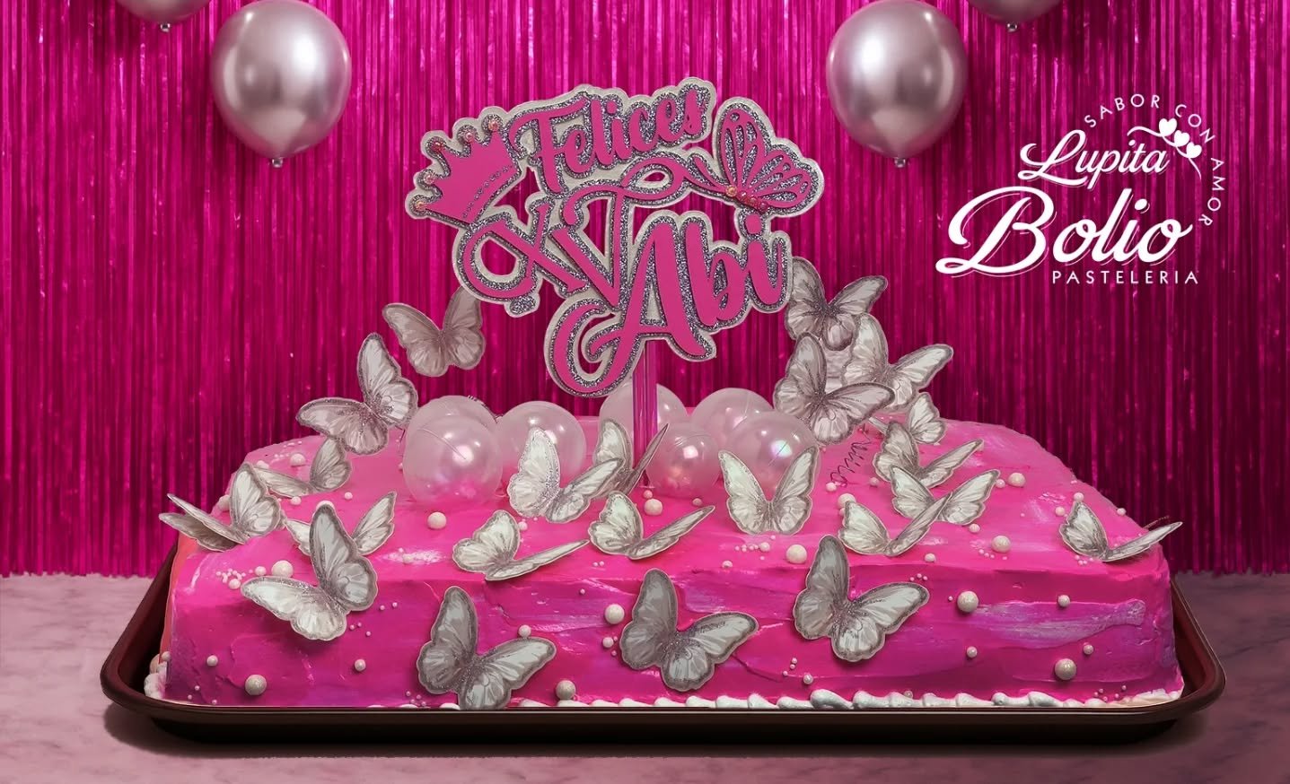 ✨ &iexcl;Gracias por confiar en nosotros para sus momentos m&aacute;s especiales! Nos sentimos muy felices de haber sido parte de este pastel hecho totalmente con amor🦋🎂💗

En Pasteler&iacute;a Lupita Bolio nos encanta crear dise&ntilde;os personal