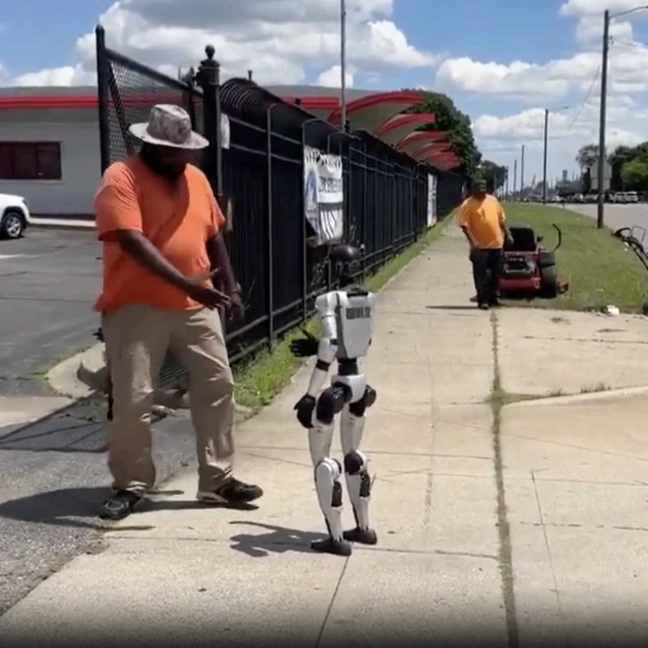 Spotted in Detroit: A Humanoid Robot Walking the Streets — And Turning Heads