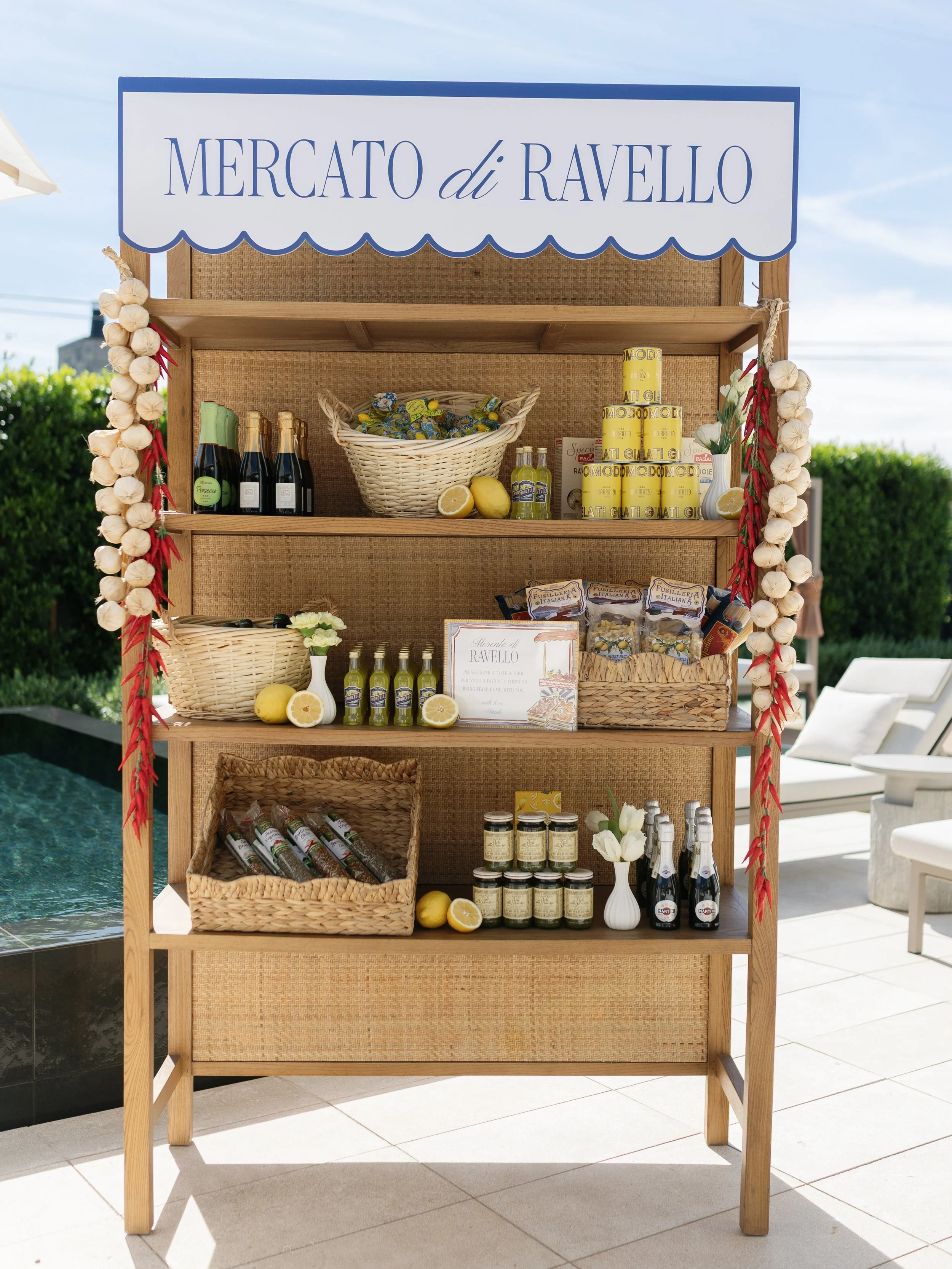 Amalfi Coast inspired bridal shower Phoenix Arizona designed by Scottsdale wedding planner Maison Glasco featured in The Wedding Edition