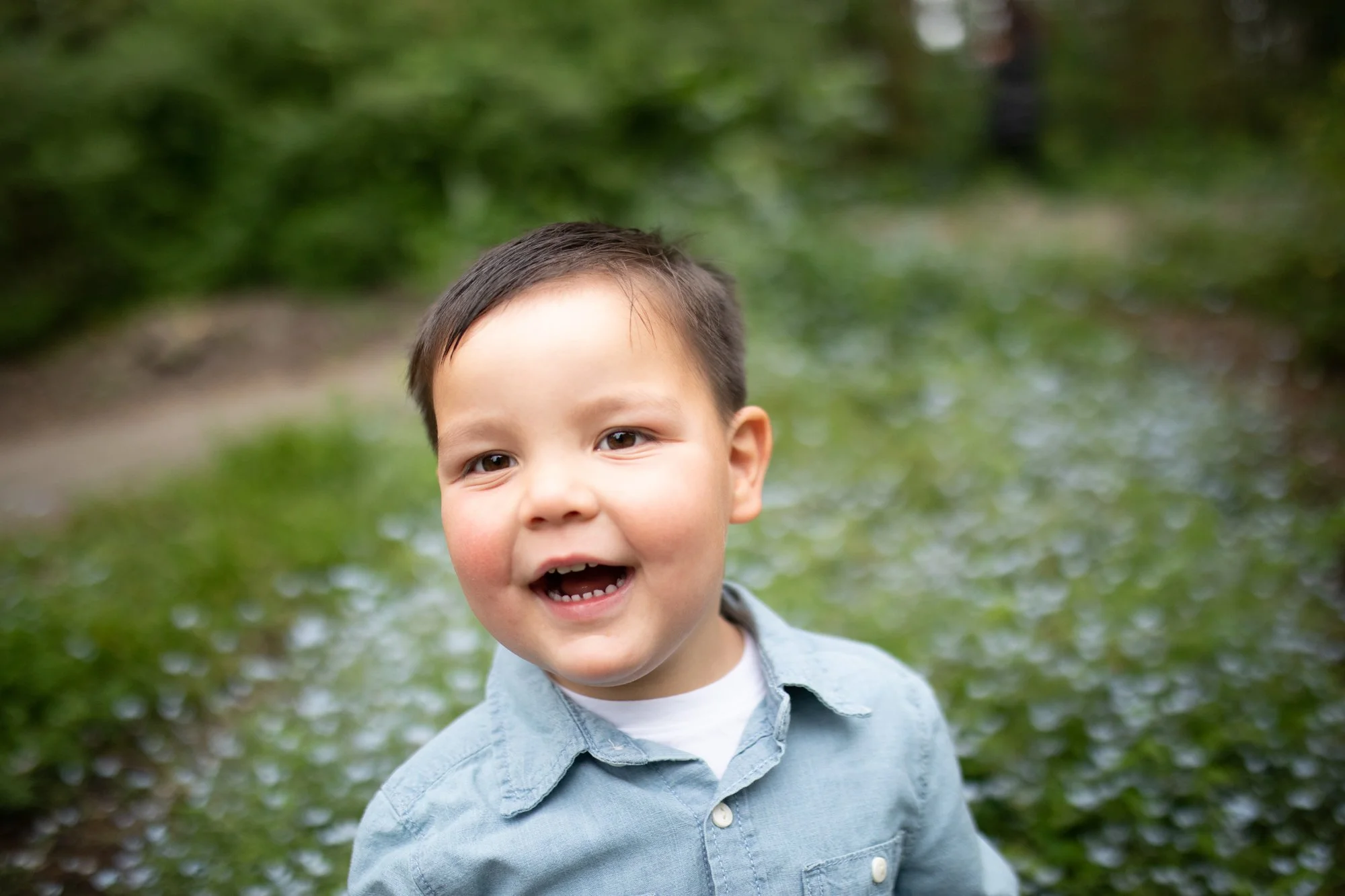 photo of a laughing boy.