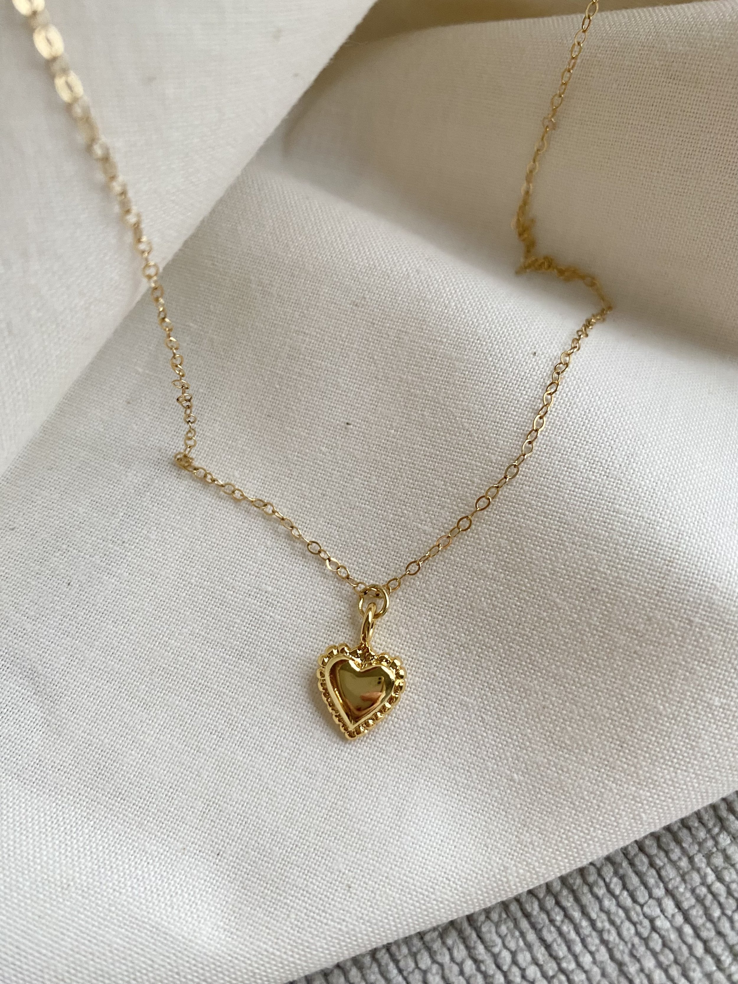 Esme Heart 14k Gold Filled Necklace