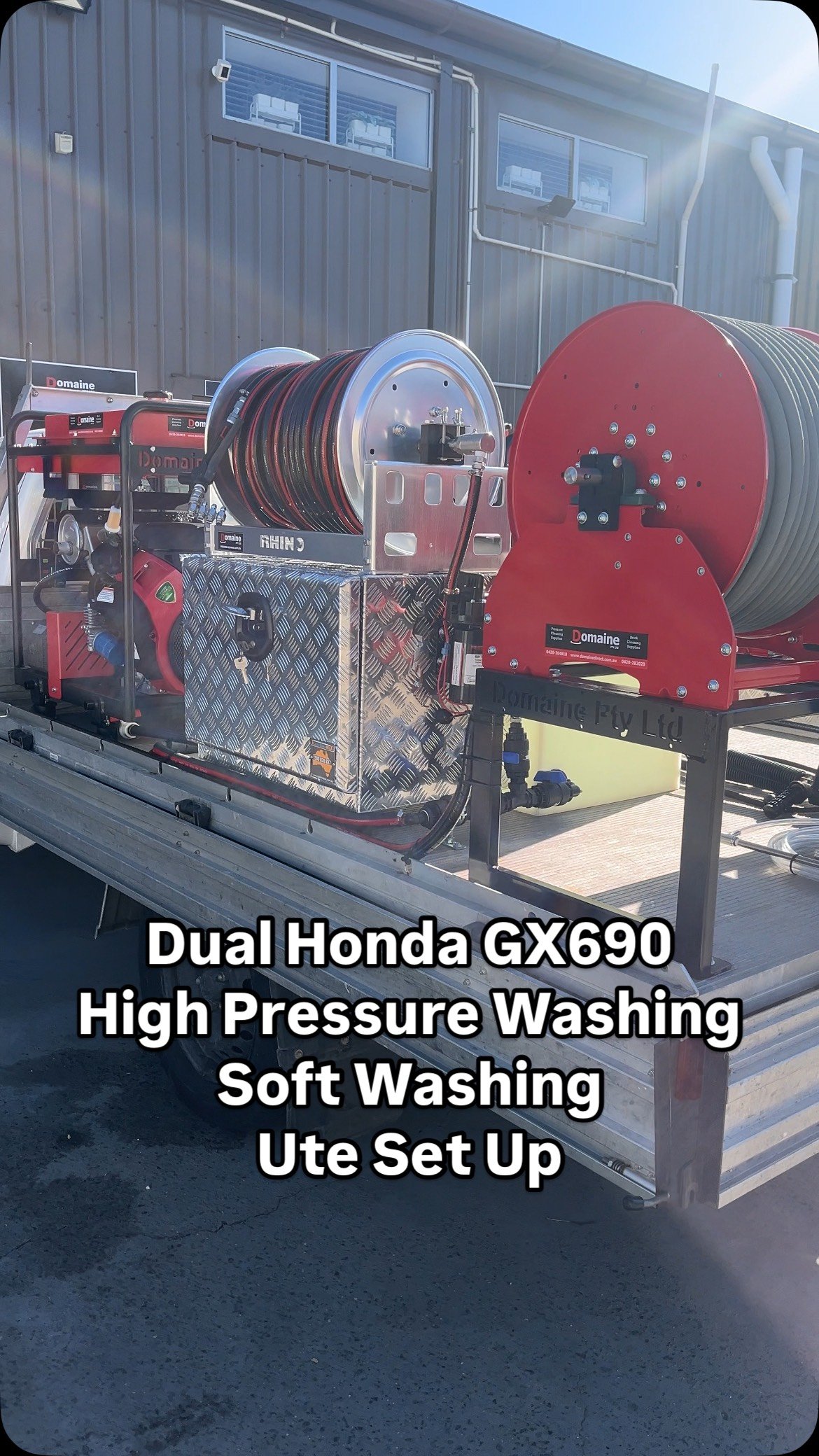 Complete 360 walkthrough of customised package: Dual Honda GX690 high pressure washing & soft washing ute set up 🤤
#pressurecleaning #softwash #cleaningchemicals #exteriorcleaning #brickcleaning #brickclean #pressureclean #plumber #tradies #car