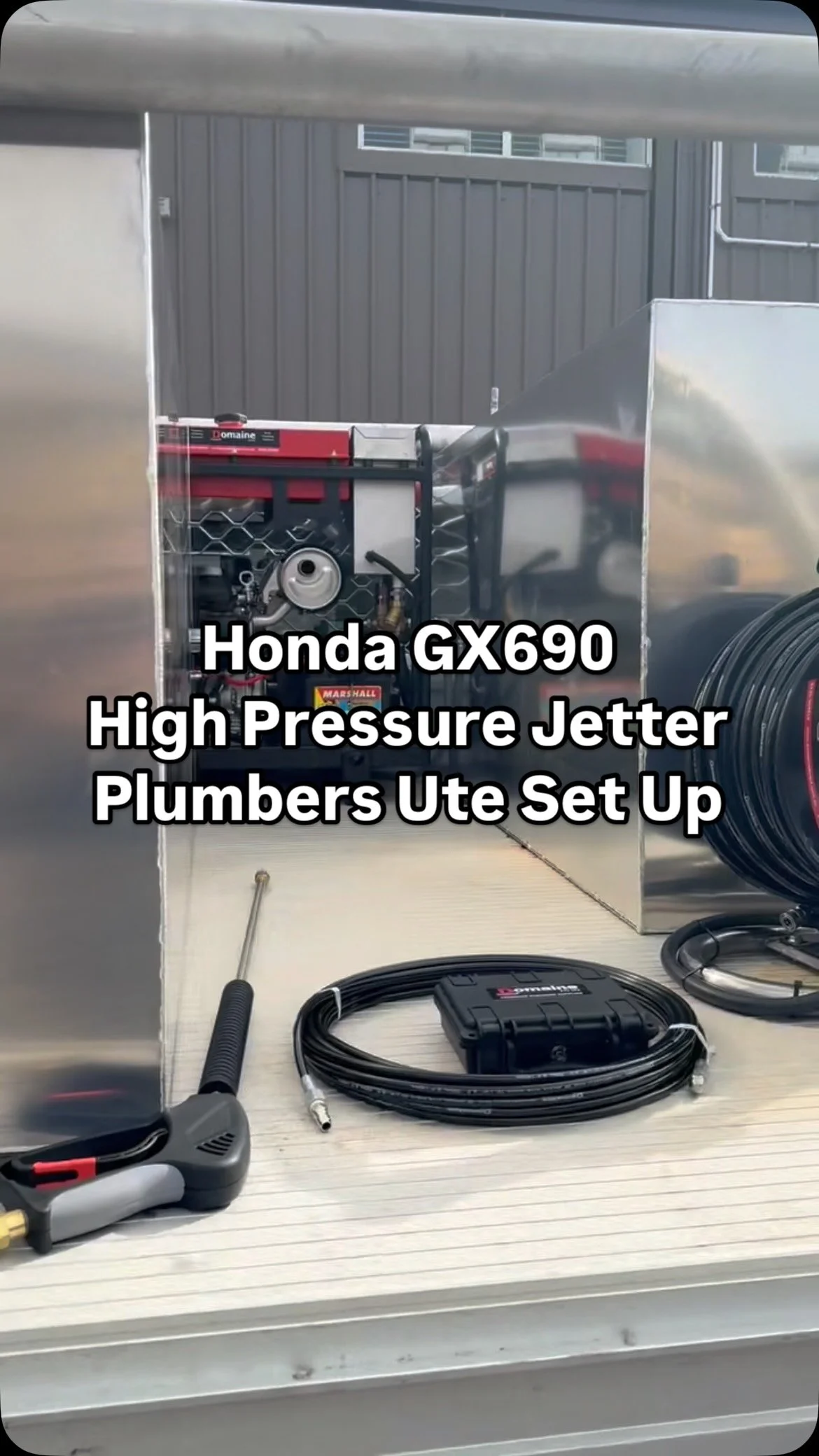 Honda GX690 High Pressure Jetter - Plumbers Ute Set Up 💦
#pressurecleaning #softwash #council #nswgovernment #cleaningchemicals #exteriorcleaning #brickcleaning #brickclean #pressureclean #plumber #tradies #carwash #pressurecleaningsupplies #press