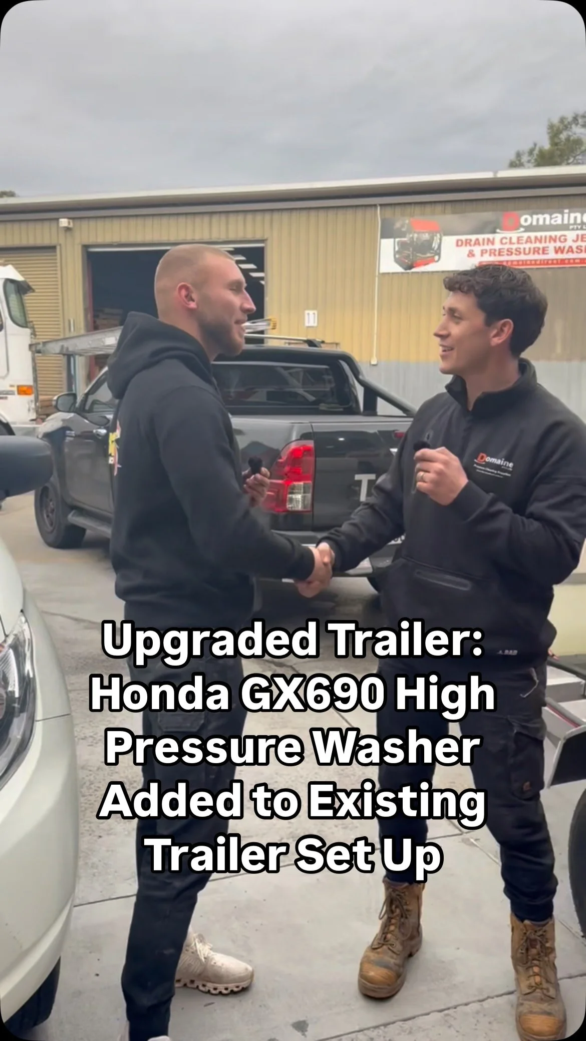 Honda GX690 high pressure washer added to an existing trailer for a powerful dual trailer set up to smash out those jobs 🚀 @oz_exteriors_roofing_group
#pressurecleaning #softwash #cleaningchemicals #exteriorcleaning #brickcleaning #brickclean #pre