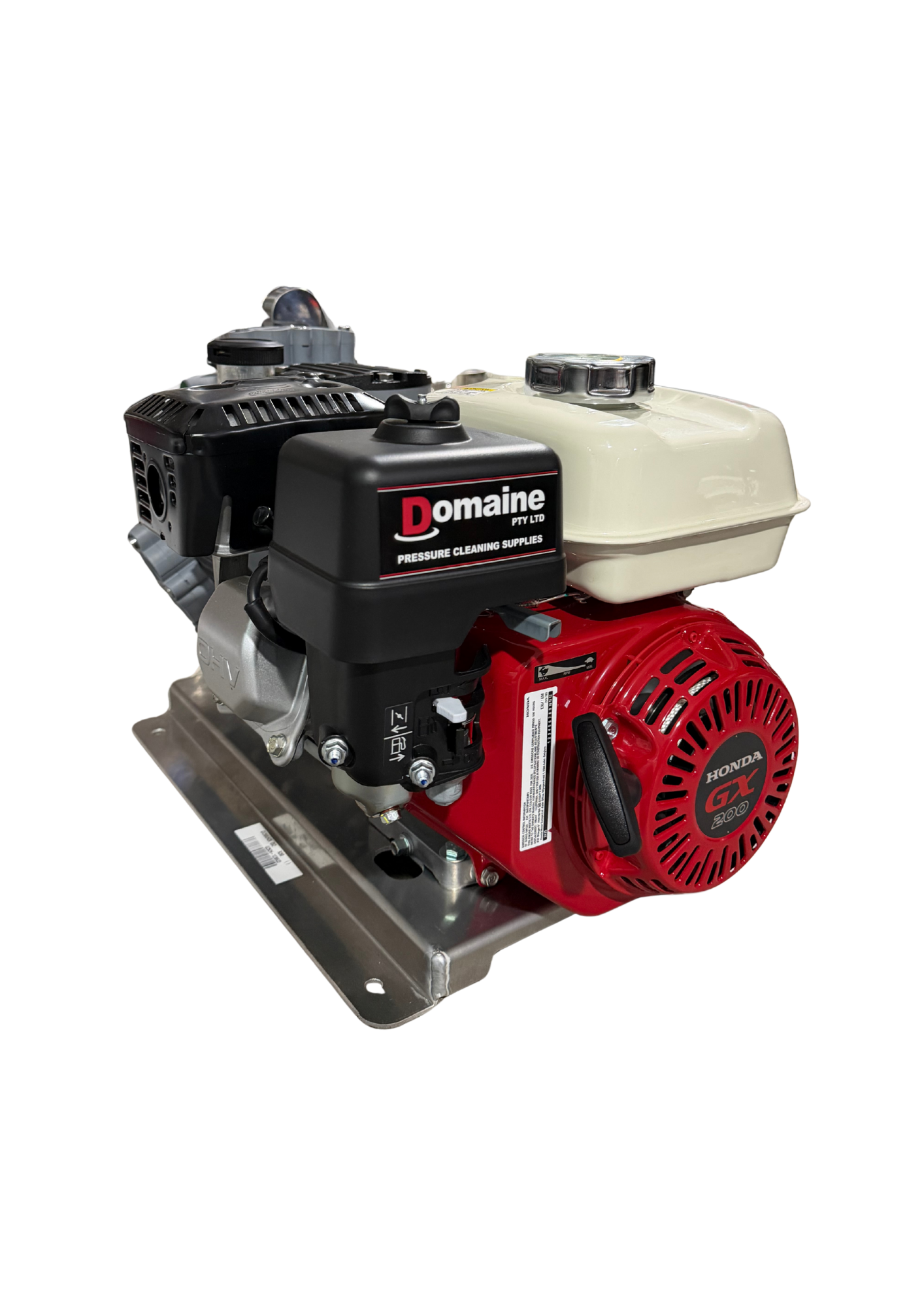 P40 Comet Petrol pump w/ Honda GX200 Set - Softwash Pull Start Unit