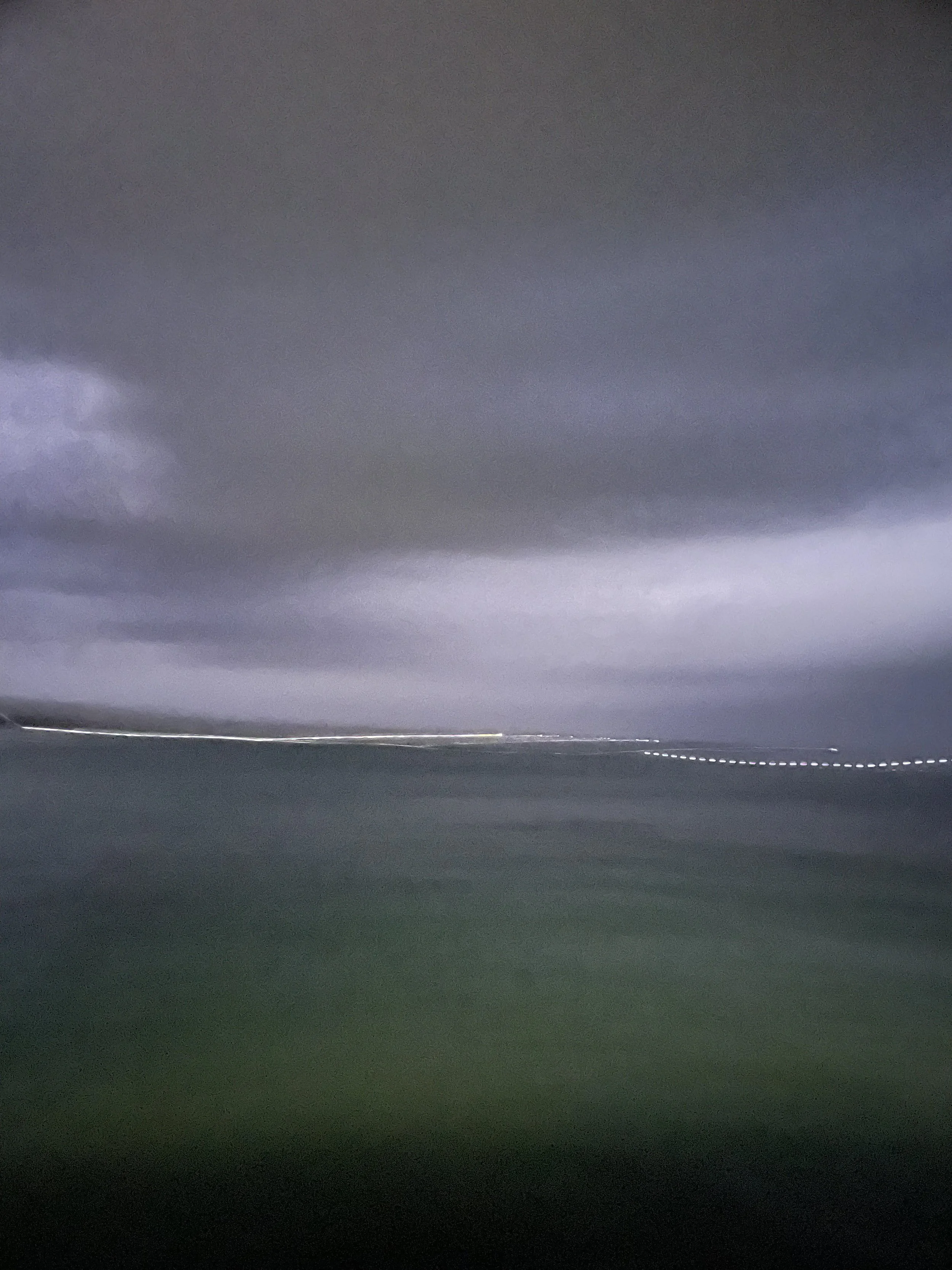 Irritating  the settings of my broken iPhone. Seascape.