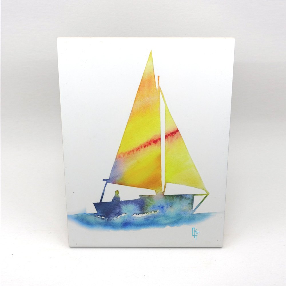 Yellow Sailboat