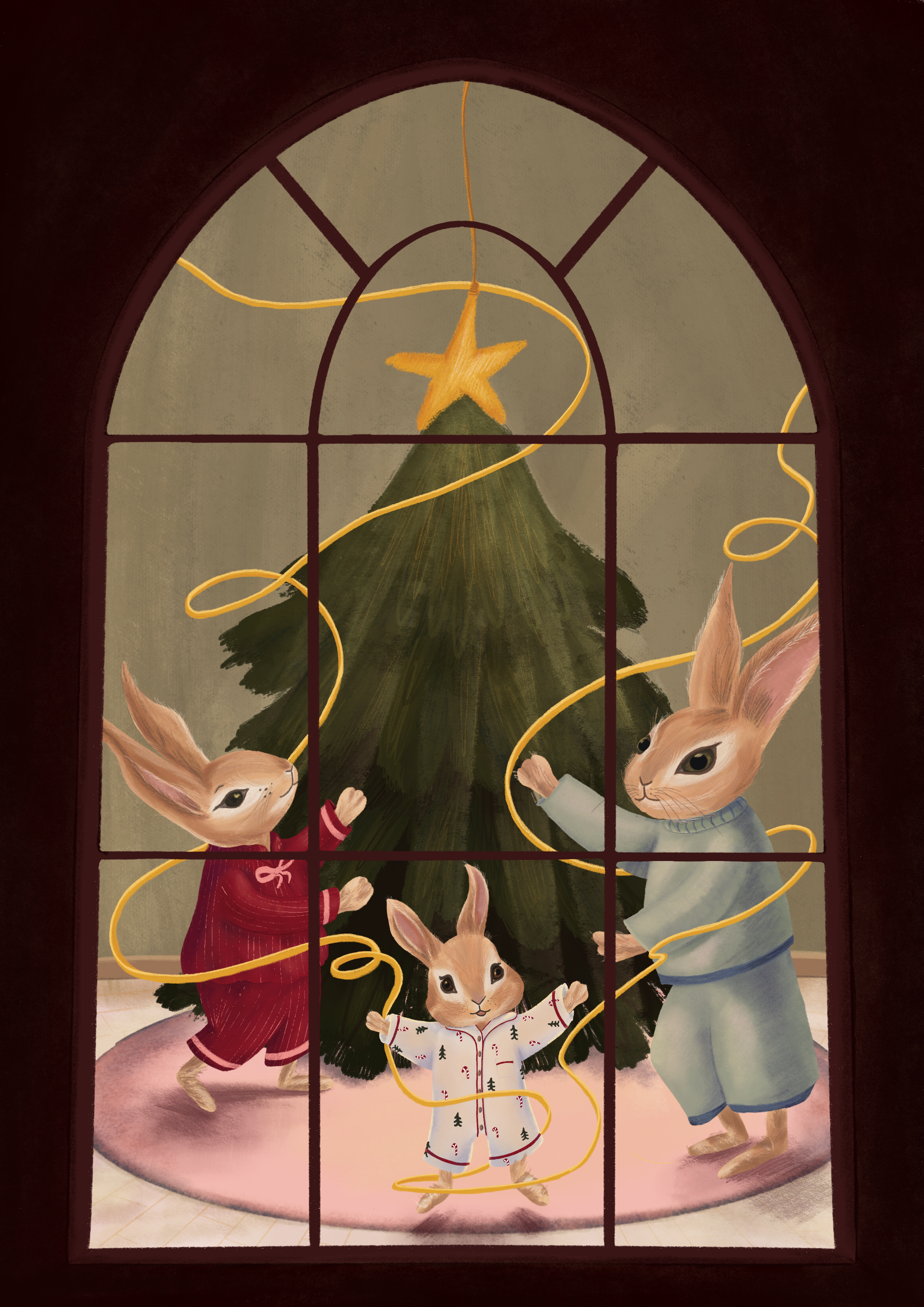 Winter Bunnies - Christmas Eve