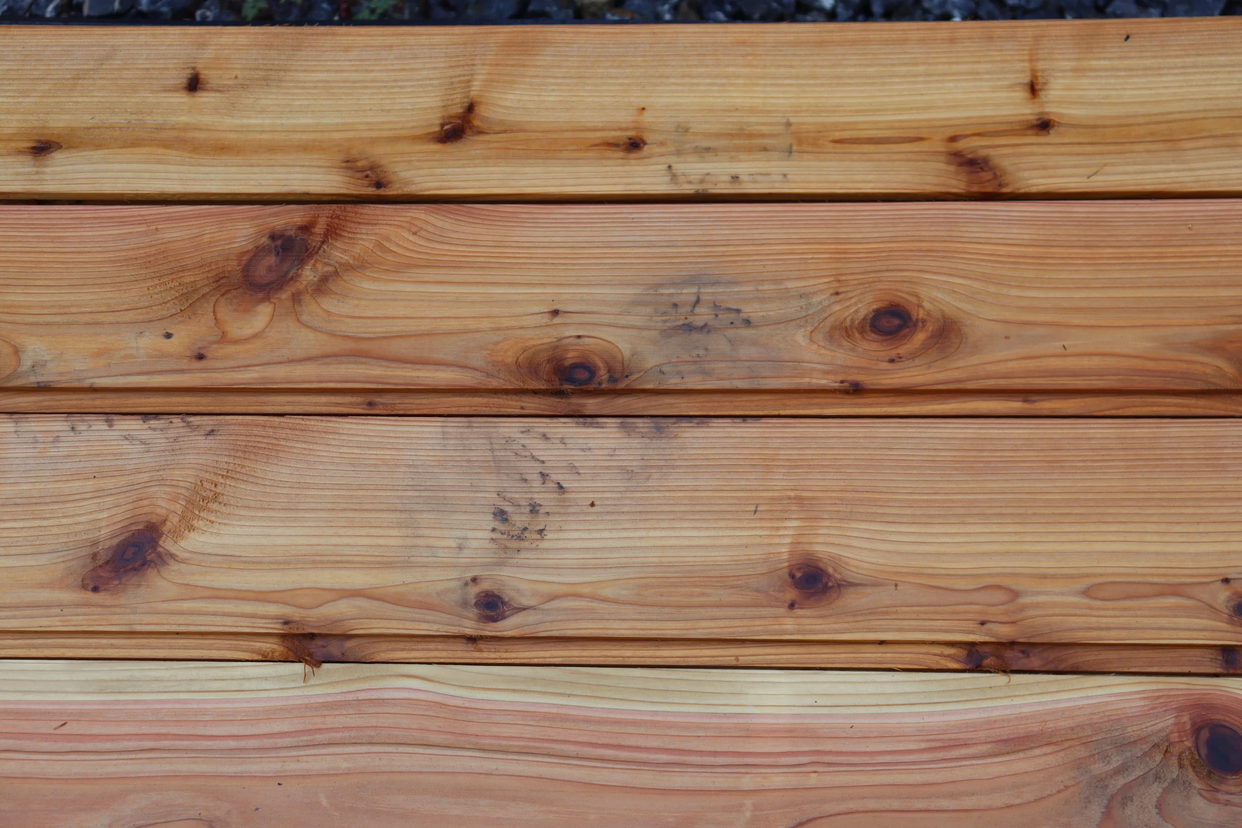 Timber cladding harvested from within the nature reserve.