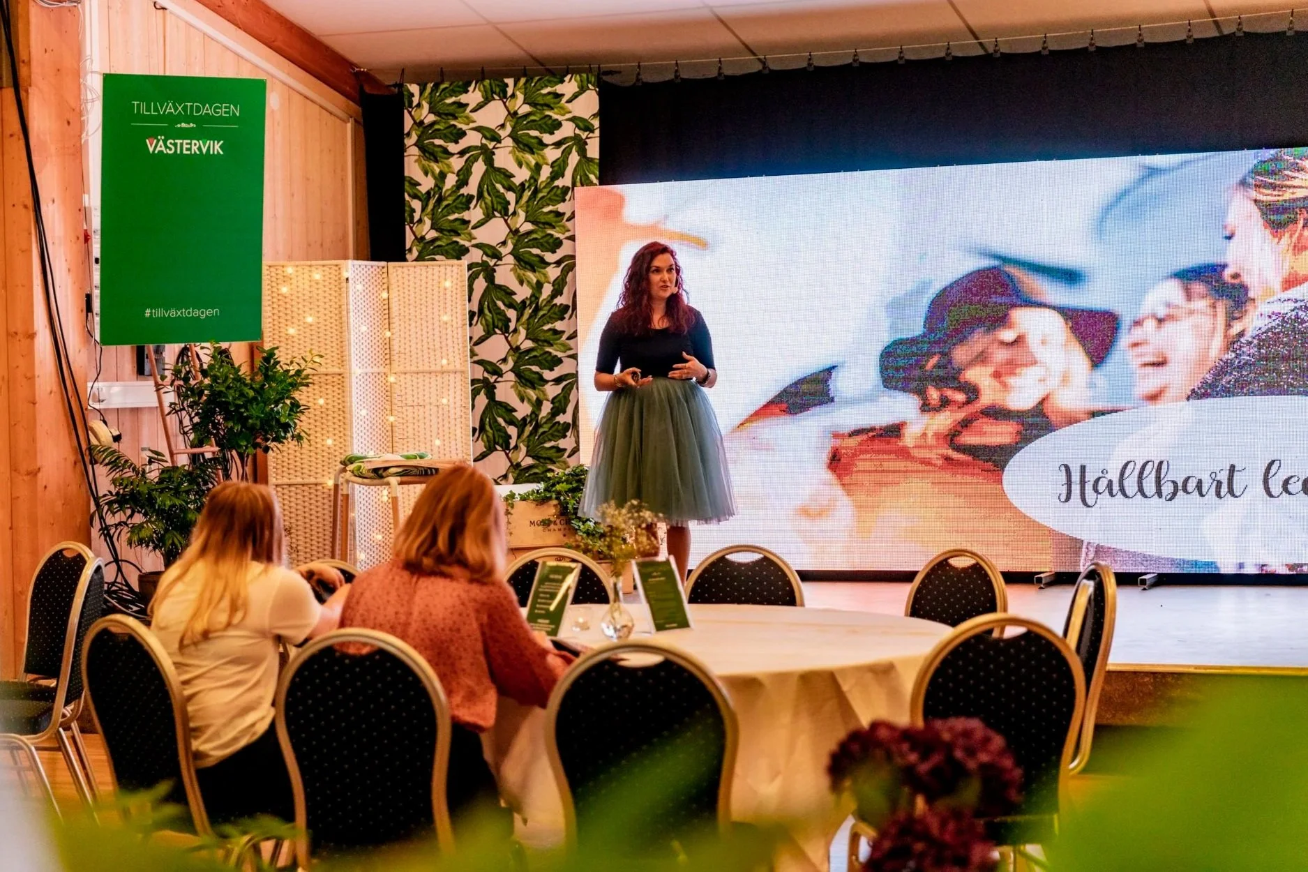 Clara Löfvenhamn från Bossbloggen föreläser om Bosskartan på Tillväxtdagen Västervik