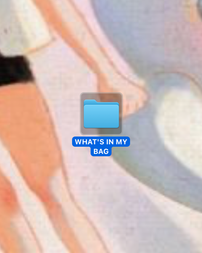 WHAT’S IN MY BAG