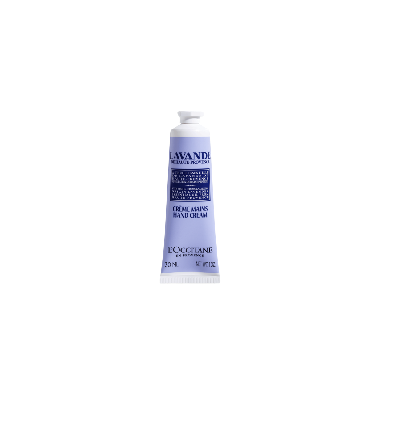 Tube de crème pour mains à la lavande de Provence de la marque L'Occitane.