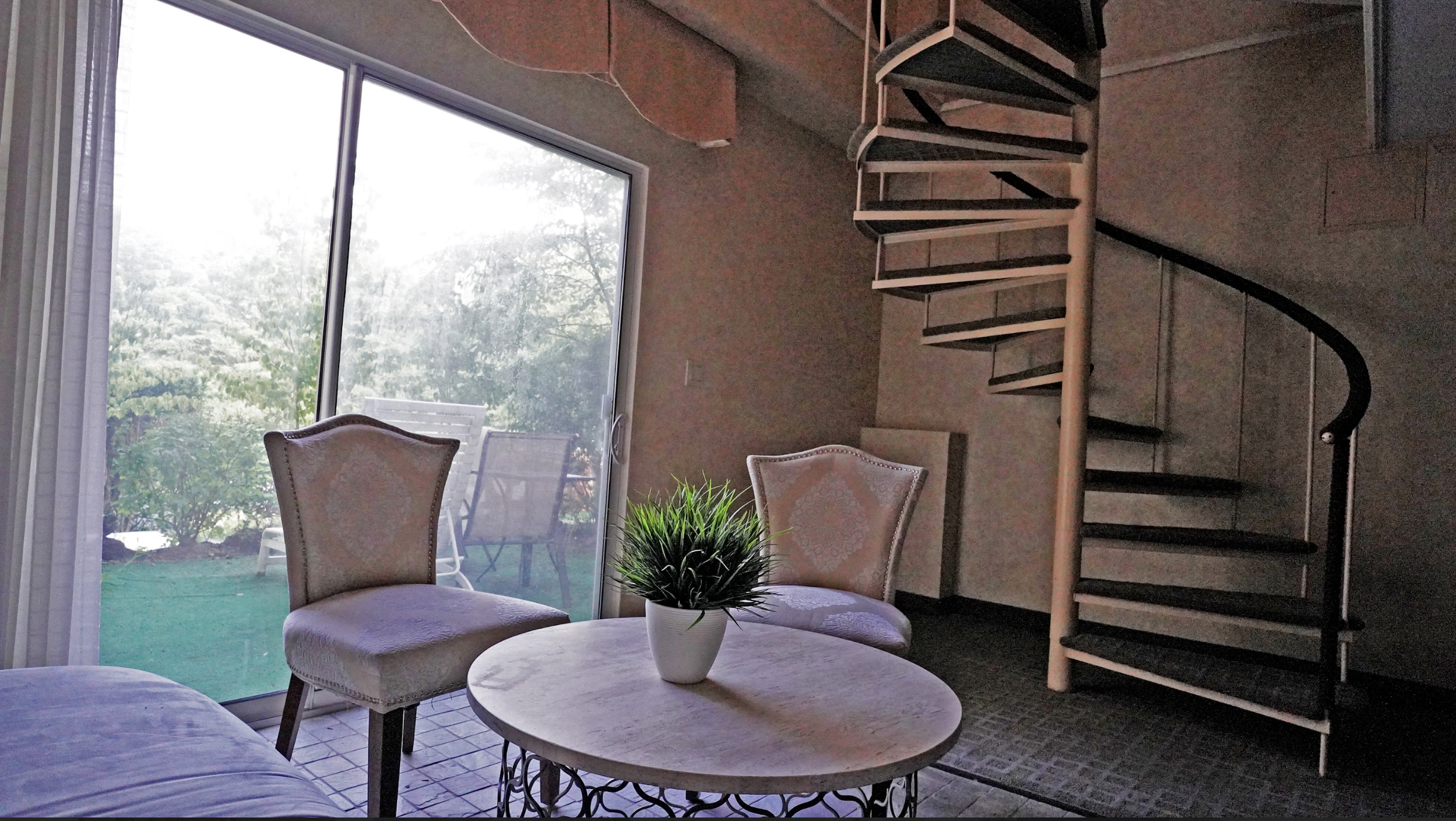 This two-story, two bathroom suite with Jacuzzi and separate dressing area provides the highest level of comfort with separate living room and refrigerator stocked with beverages and drinks.