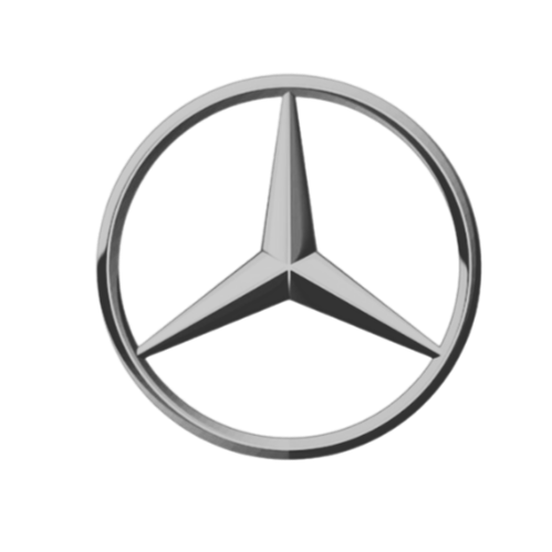 Mercedes-Benz logo with a three-pointed star in a circle.