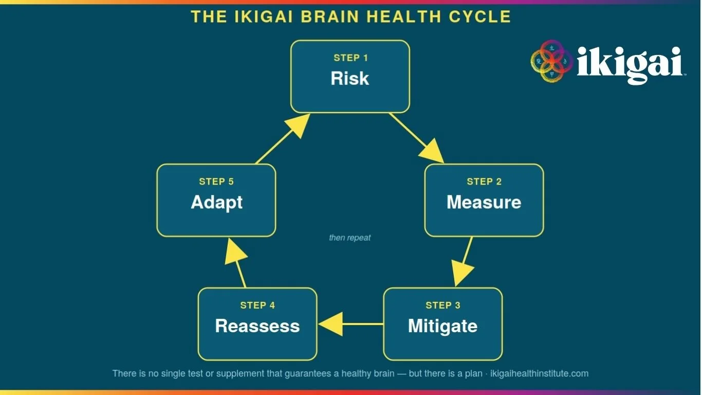 brain health tracking cycle to optimize brain health and cognitive function