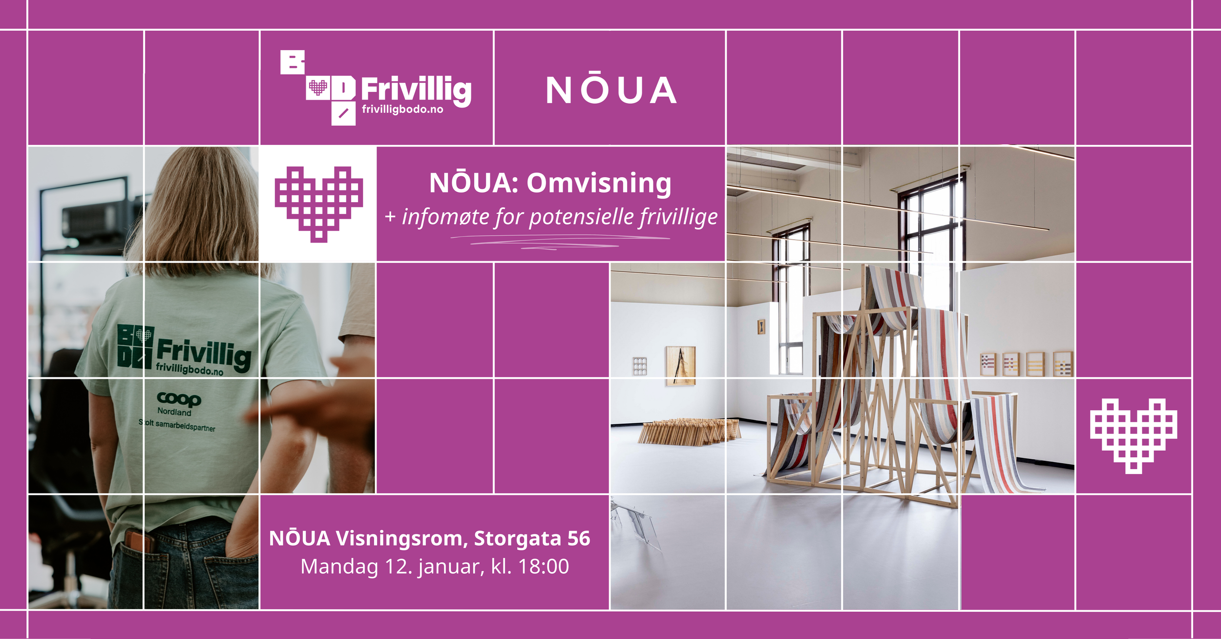 NŌUA: Omvisning + infomøte for potensielle frivillige