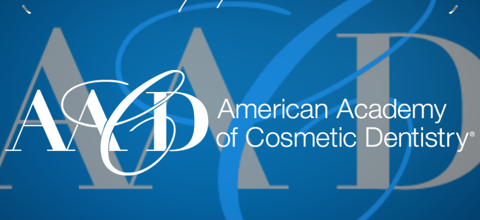 American Academy of Cosmetic Dentistry (AACD) member badge