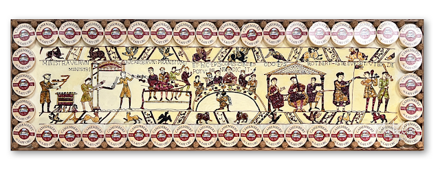 Bayeux Tapestry made from butter and jam