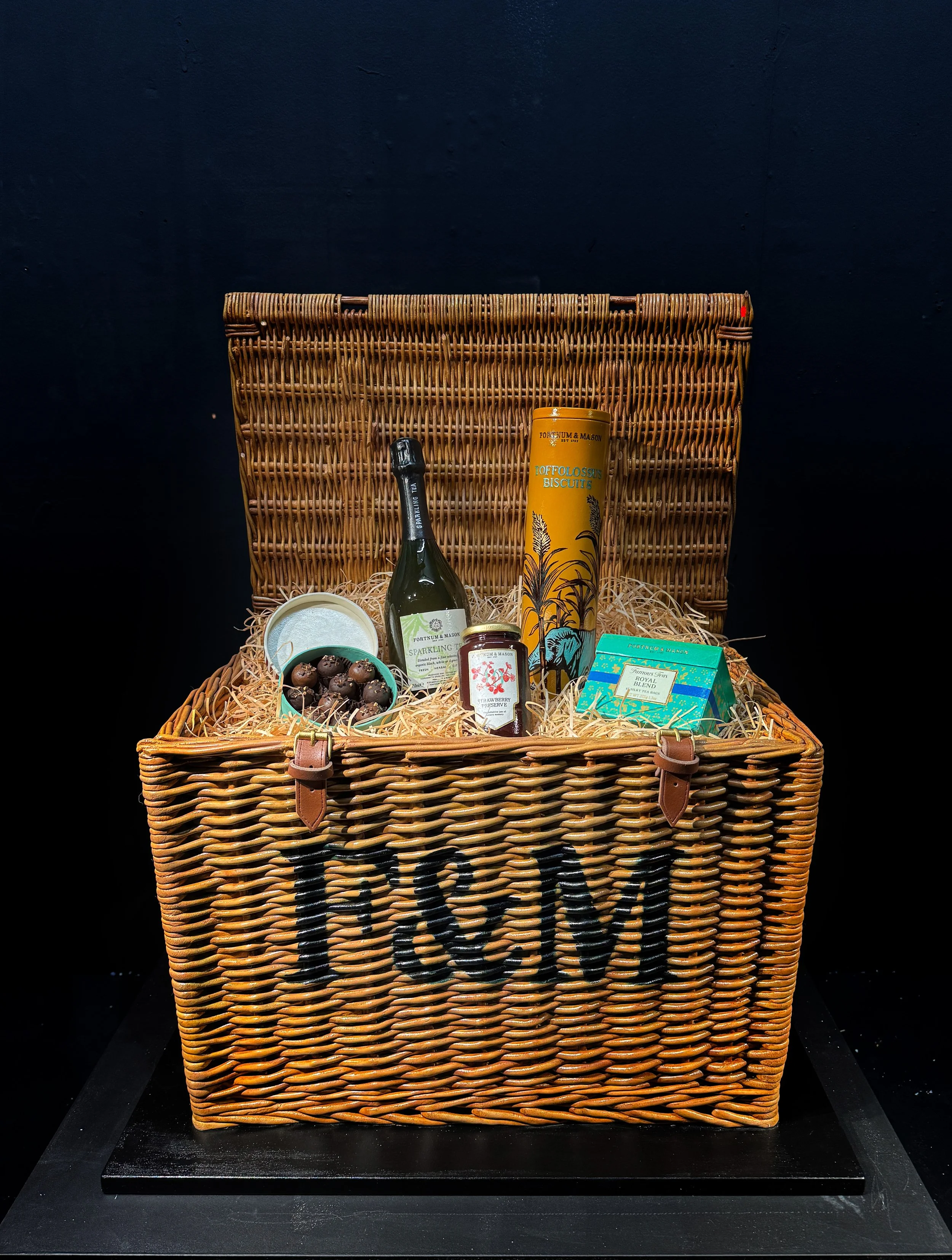The Fortnum & Mason Sugar Hamper on Display