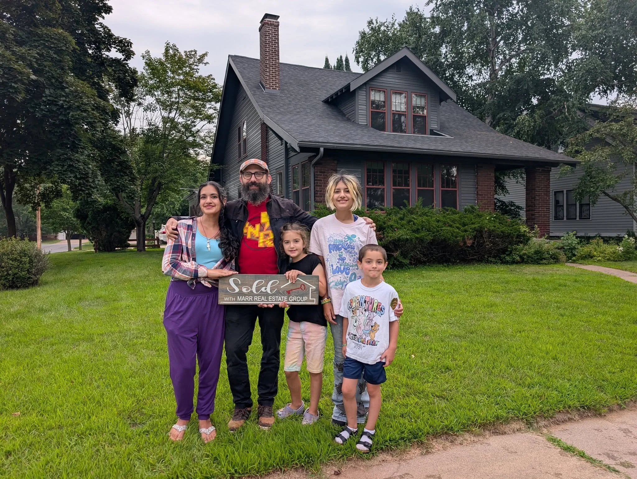 This was a long and hard closing for these buyers!  But it's done and this home is finally theirs!  So excited you  are here in Wisconsin.  This house and location fits your family so well!  Stacy Vaka