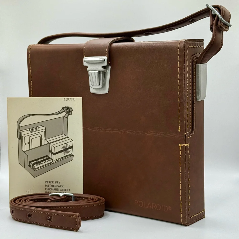 Polaroid SX-70 初期型 純正レザーケース 👜 Vintage Polaroid Leather SX-70 Case – Protective Camera