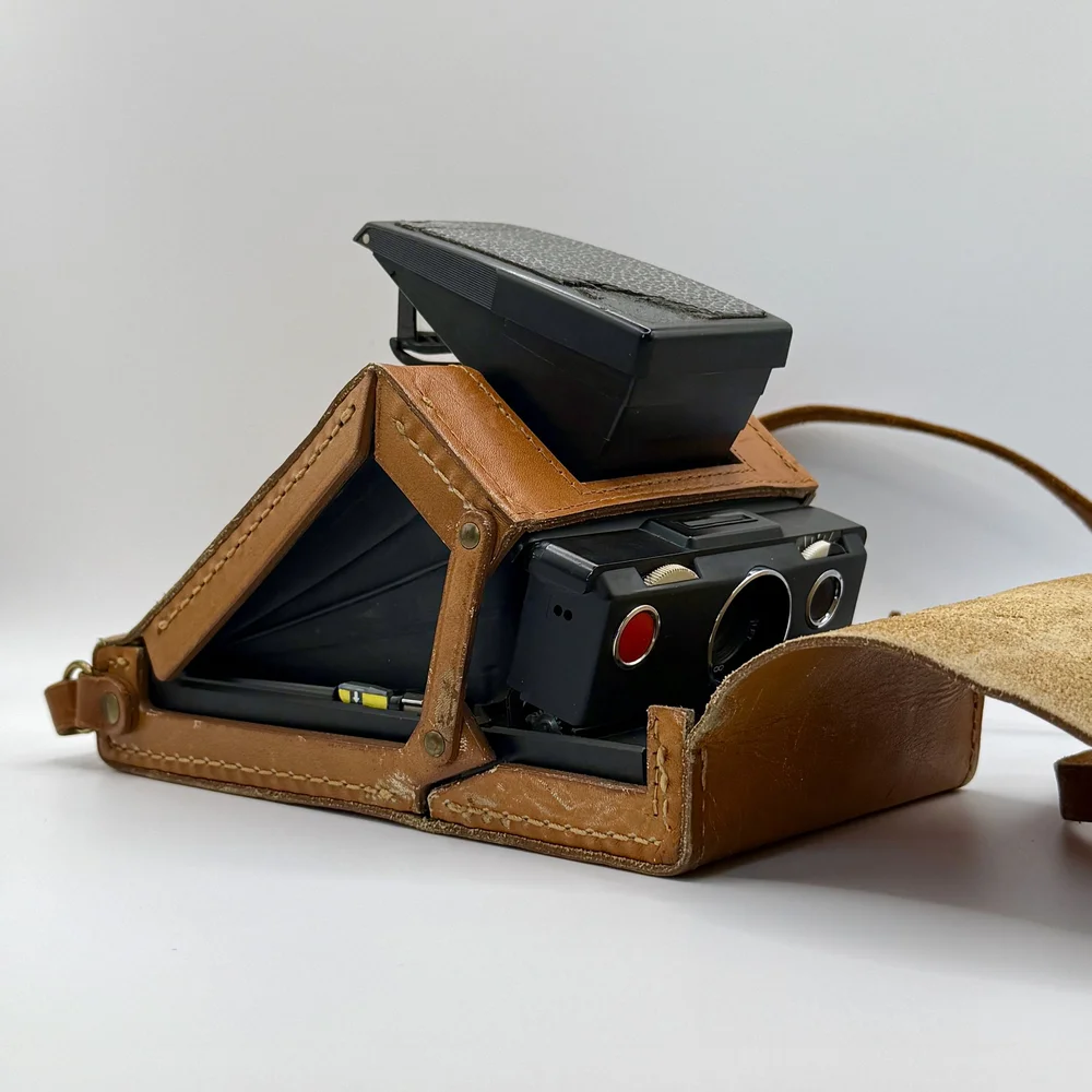 👜 Leather Case for Polaroid SX-70 – Vintage Ever-Ready Style