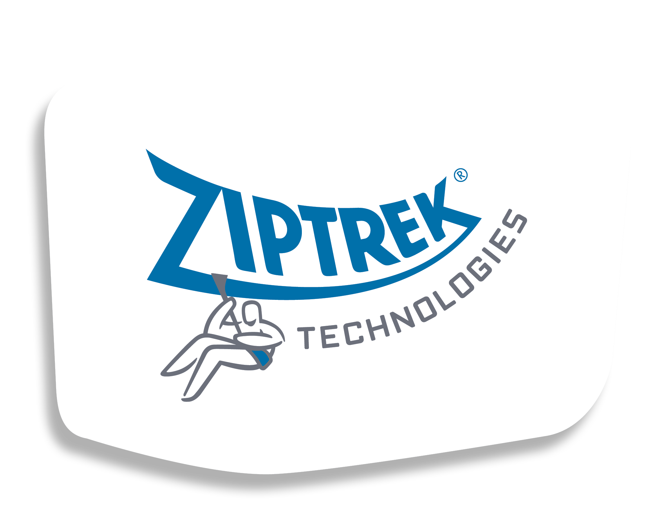 Close-up of a container with the logo and text 'Zyprex Technologies' and a hand drawing part of the logo.