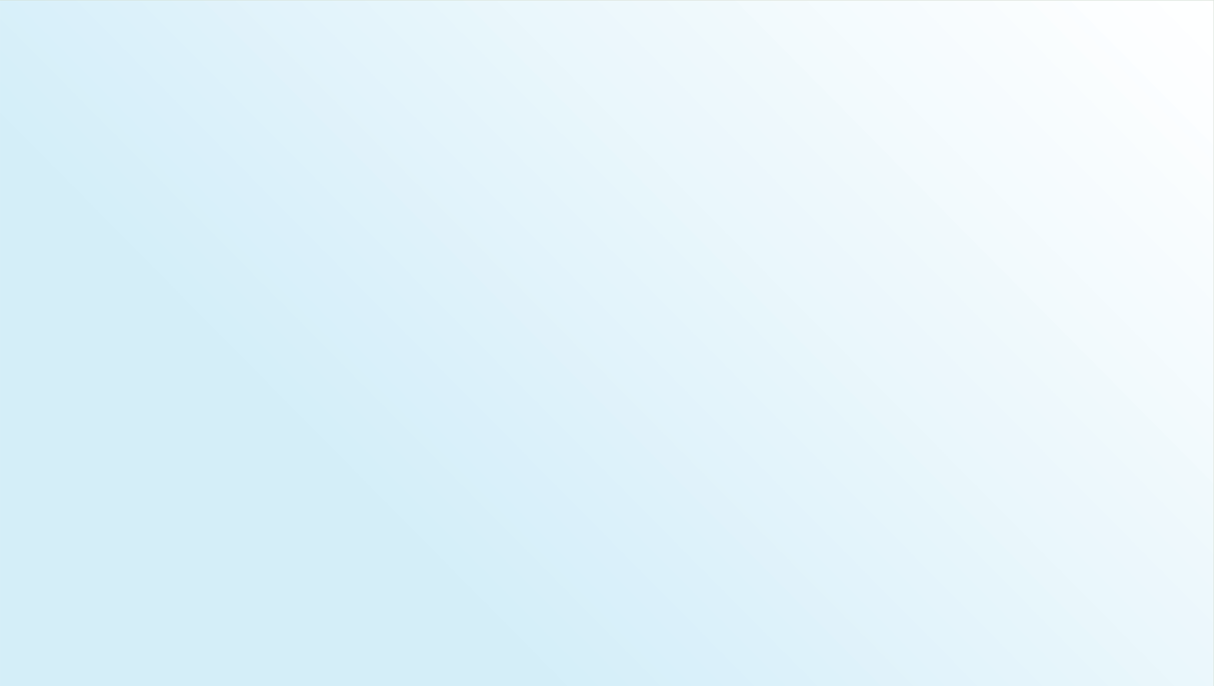 Blank light blue background with subtle diagonal gradient.