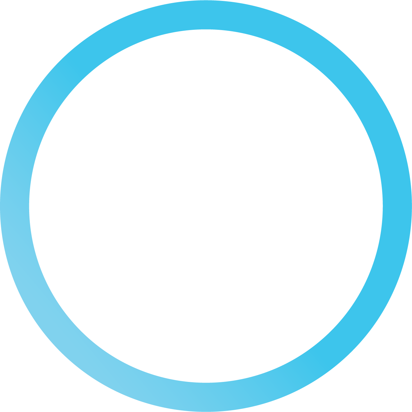 A large blue digital speech bubble icon on a light blue background.