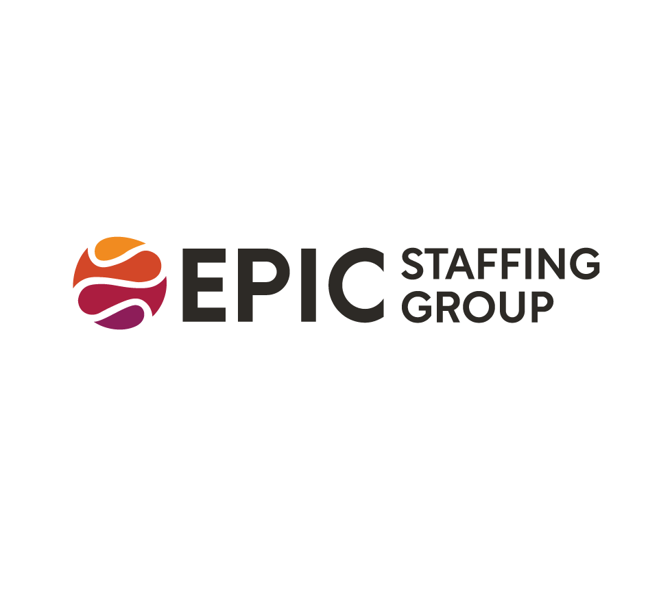 EPIC Staffing Group logo with a multicolored circular icon and black text.