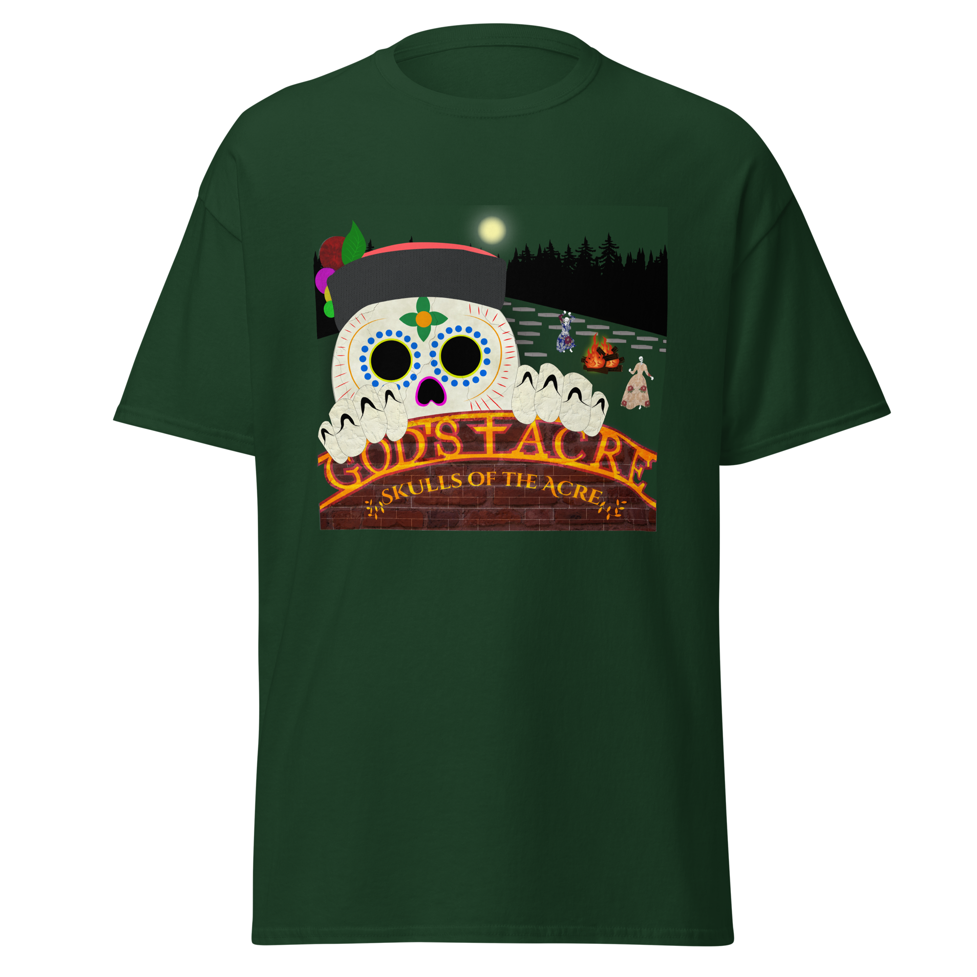 unisex-classic-tee-forest-green-front-68ca10a85f173.png