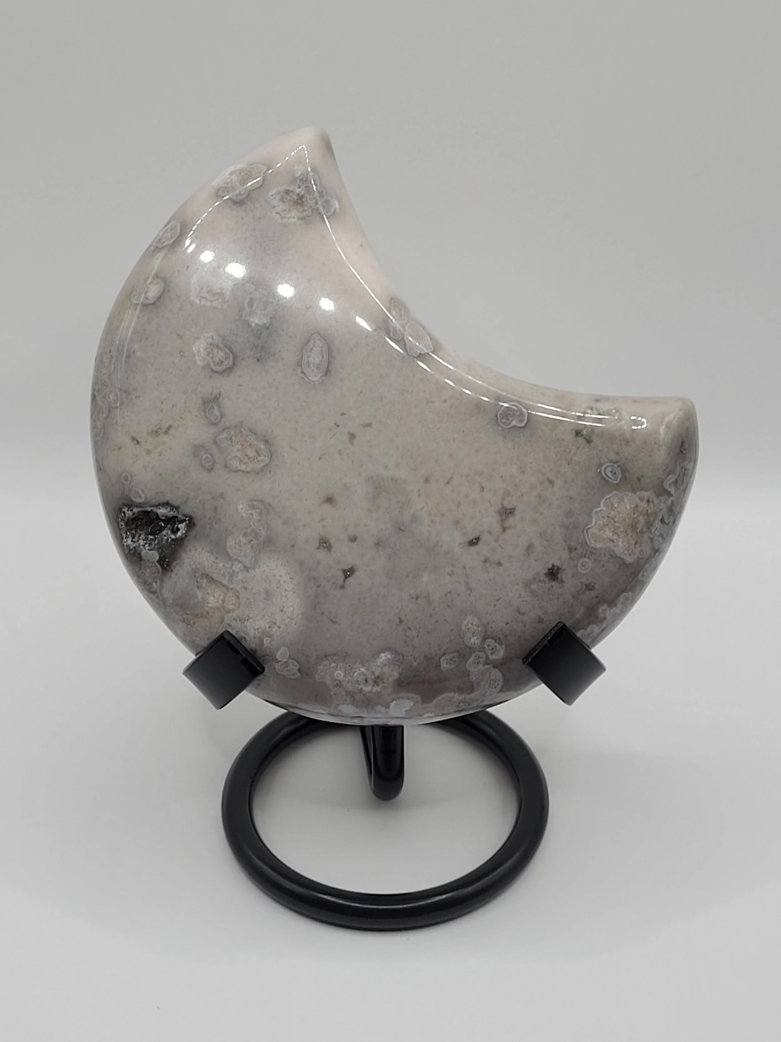 Agate Mini Moon with Stand