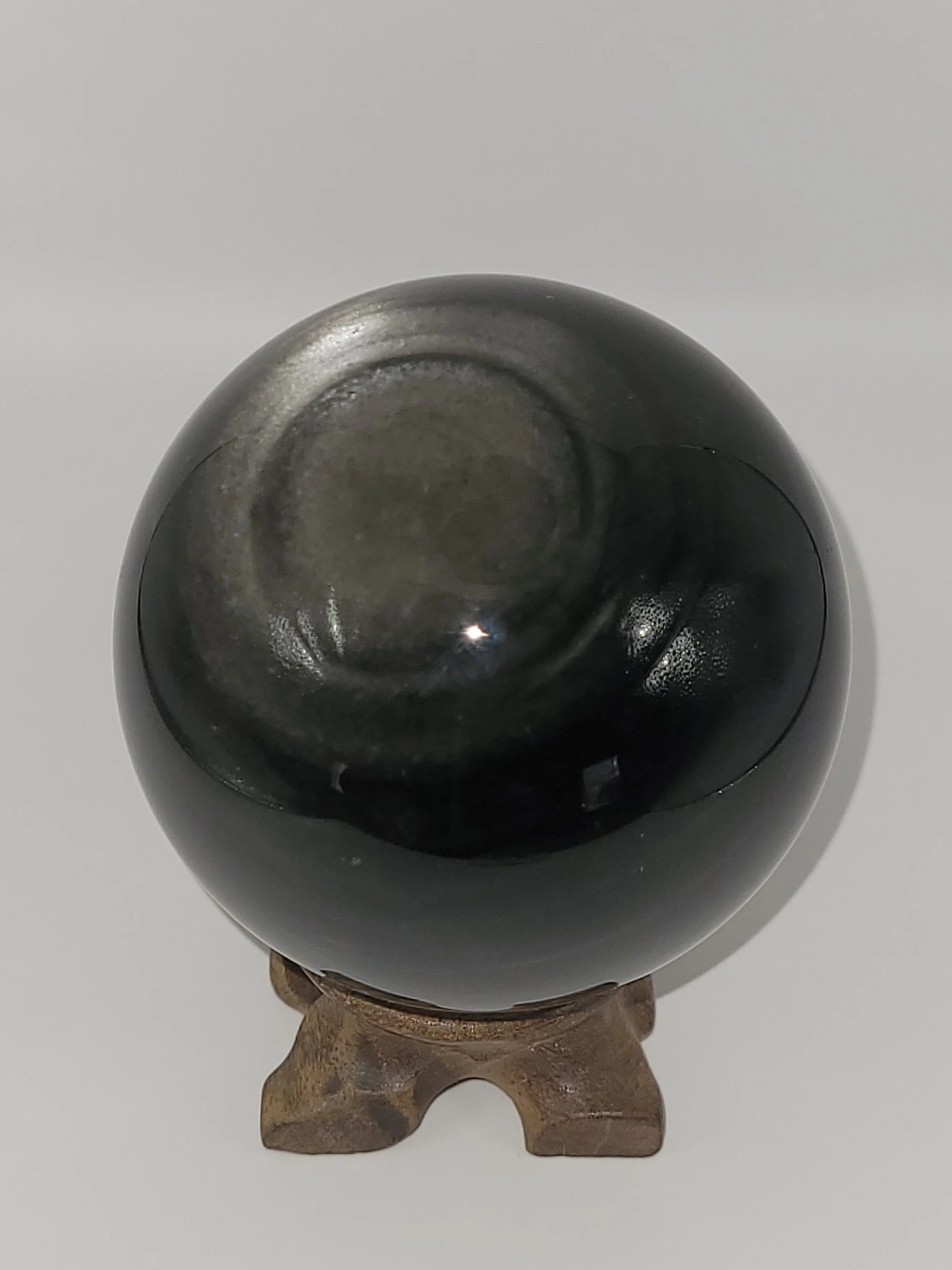 Silver Sheen Obsidian Sphere