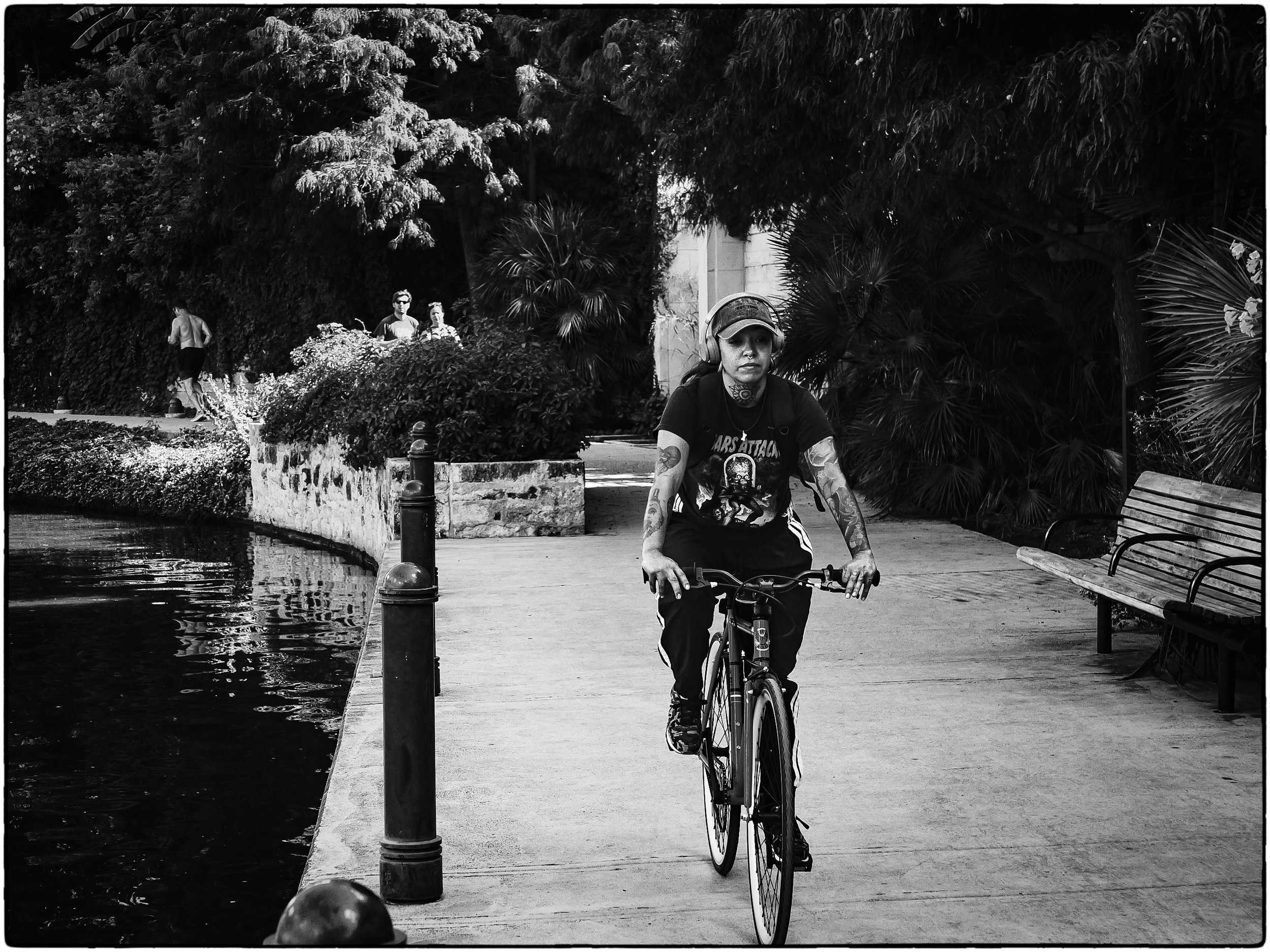 Biking the San Antonio Riverwalk near the Pearl.jpg