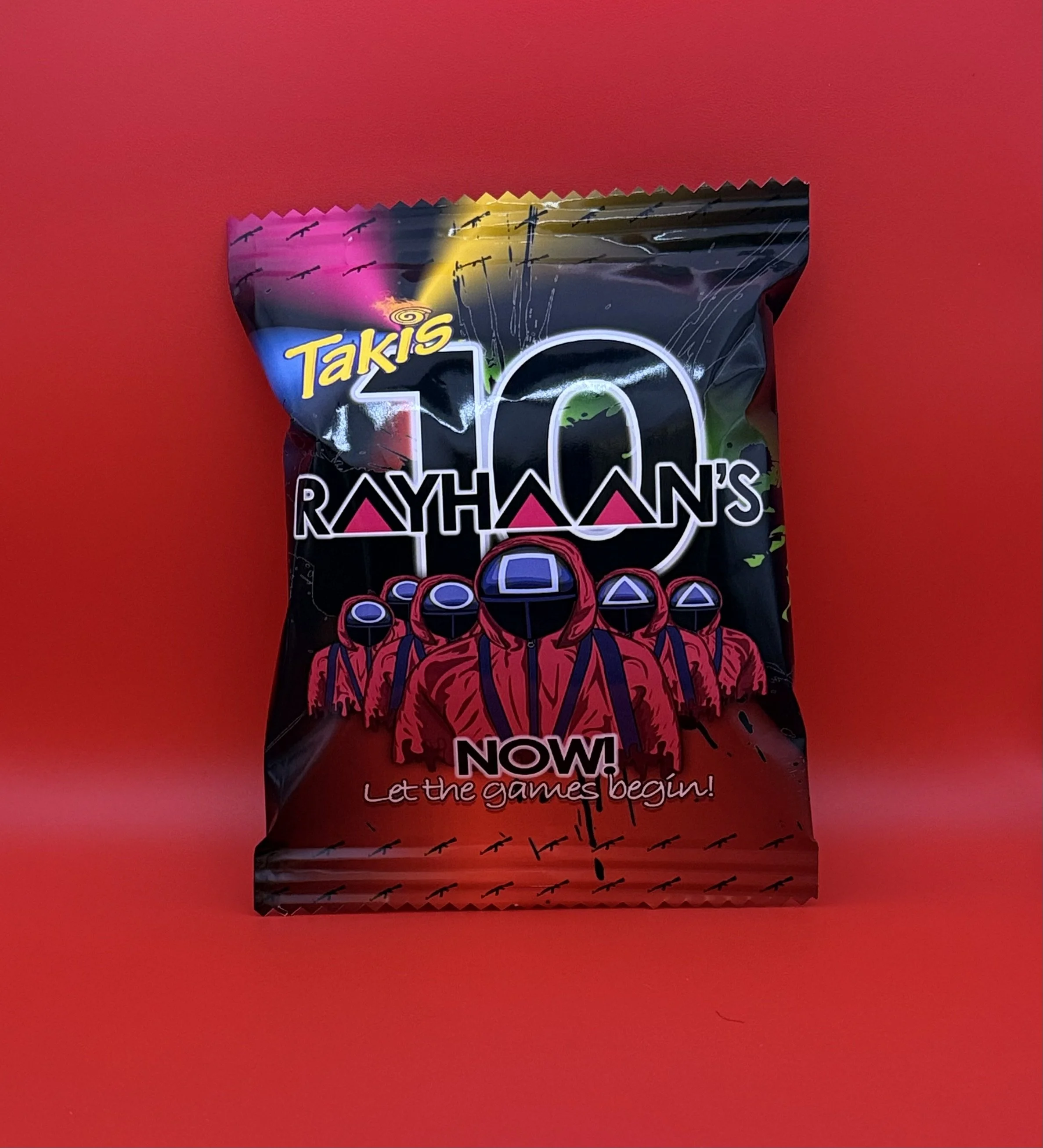 Squid Games Party Favors Chip Bags Takis