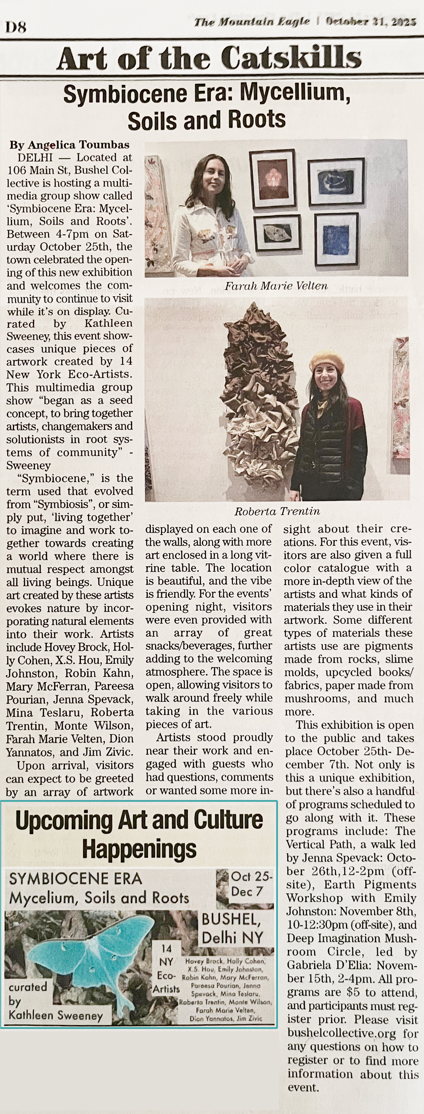 Symbiocene Era review by Angelica Toumbas, Mountain Eagle, Oct 31, 2025
