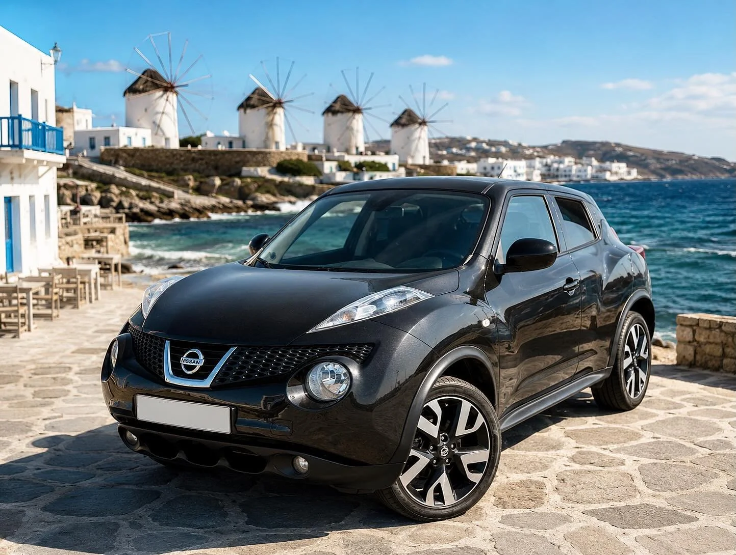 Nissan Juke 

Available for rent

📍 Mykonos