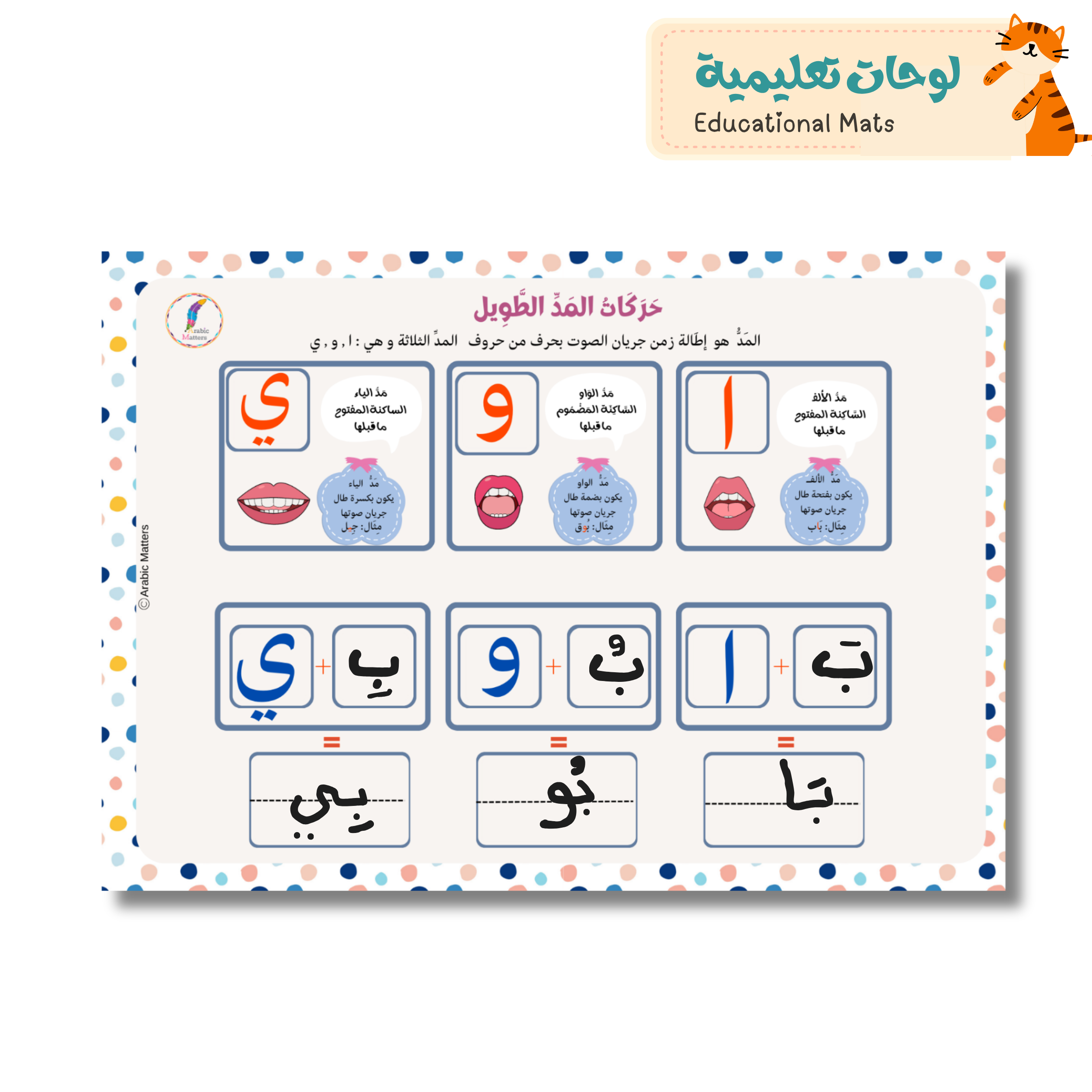 Arabic Madd Long Vowels, Dry-erase board — Arabic Matters