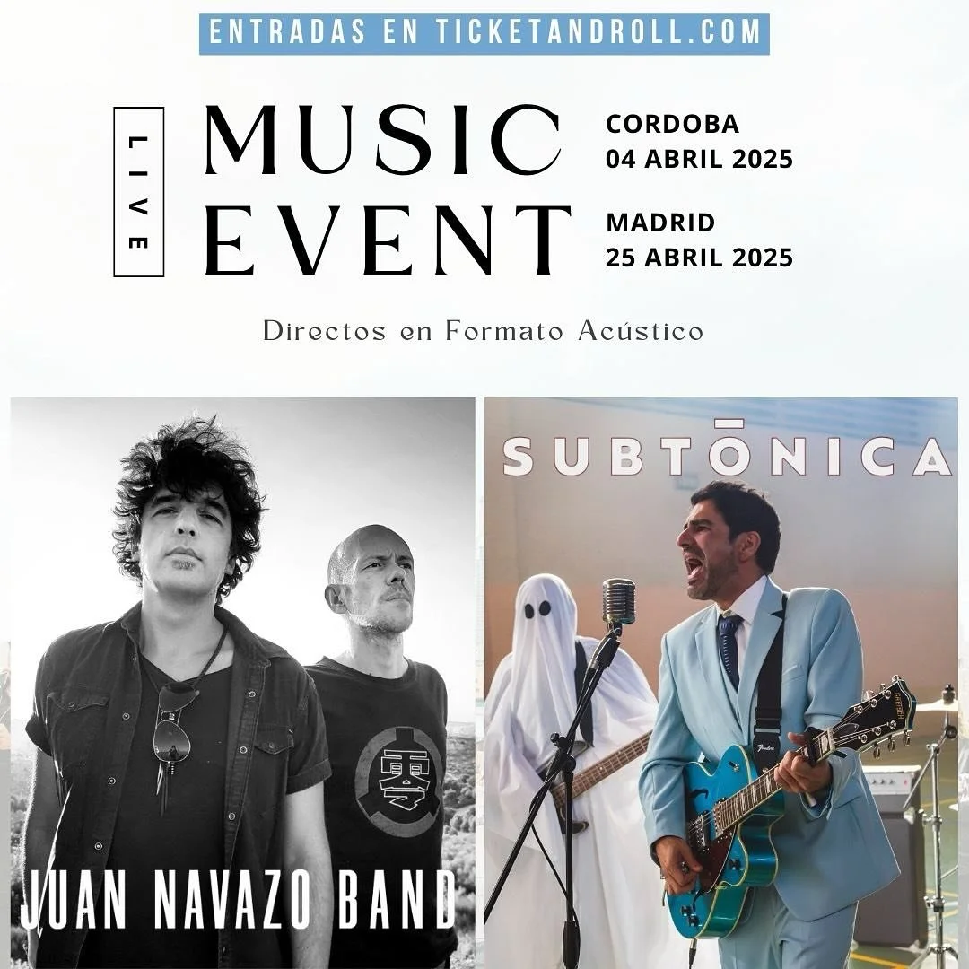Queridas amigas y amigos, como ya habr&eacute;is visto en nuestro canal, tenemos dos fechas en abril en formato ac&uacute;stico con nuestros amigos de @subtonica con los que tenemos muchas ganas de compartir escenario y experiencia. Van a ser concier