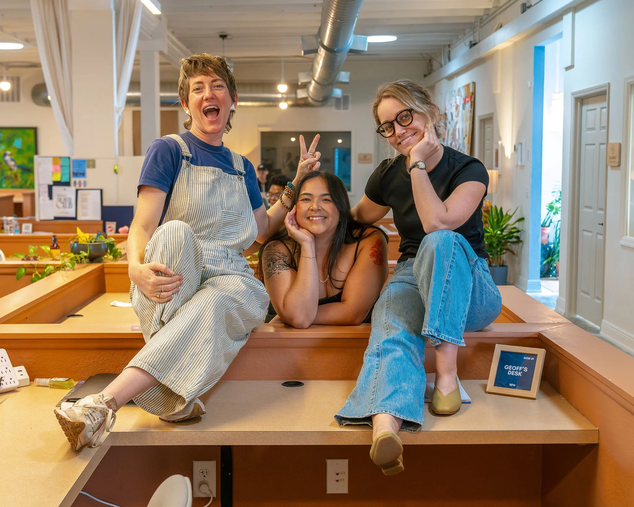 People in a coworking space called Hive.