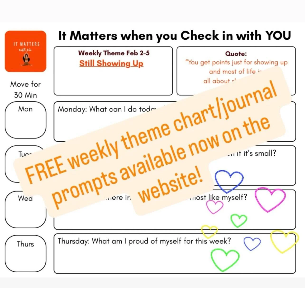 This week&rsquo;s theme edit it matters is still showing up&hellip;

Not pushing.
Not fixing.
Just finding your footing and moving in a way that supports you right now.

Small movement counts.
Gentle effort counts.
Being here counts.

Come, as you ar