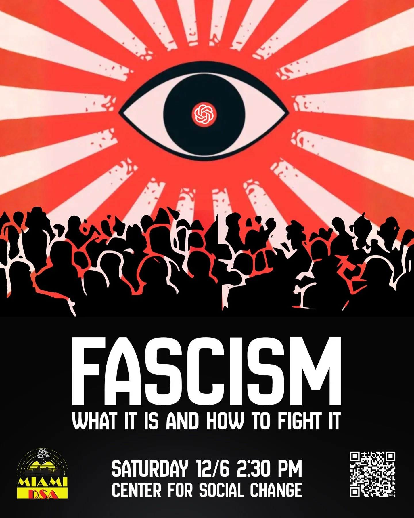Miami DSA is hosting our inaugural political education information and discussion session. This session will be focused on exploring the concept of Fascism.

How do we know what is and isn&rsquo;t fascism? What are some examples of fascism in history