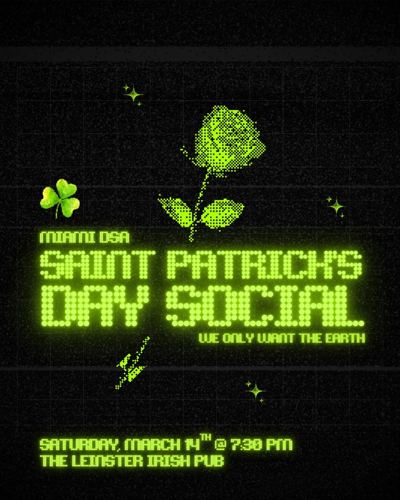 Hey comrades! ☘️ 🌹 

Why did the worker bring a ladder to the meeting? To help up the RA... te of pay! Join us on Saturday, March 14th for our St. Patrick&rsquo;s Day Social. This event is open to non-members. 

We&rsquo;ll be meeting at The Leinste