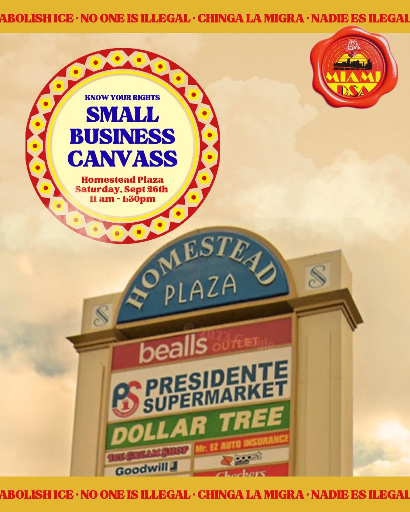 As paramilitary forces nationwide oppress non-citizens and citizens alike, Miami DSA&rsquo;s Housing Committee will be leading our monthly Know Your Rights small business canvass to protect local workers, build a rapid response network, and defend th