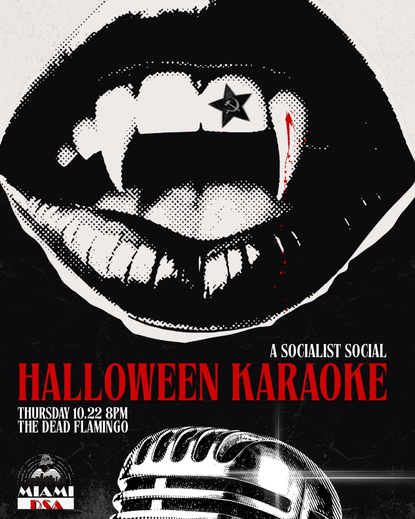 Hey comrades! 🎃 🌹 

It&rsquo;s Spooky Season again so get ready for our socialist social: HALLOWEEN KARAOKE! From each according to their ability, to each according to their key. Time to raise your spirits and sing the night away as you celebrate w