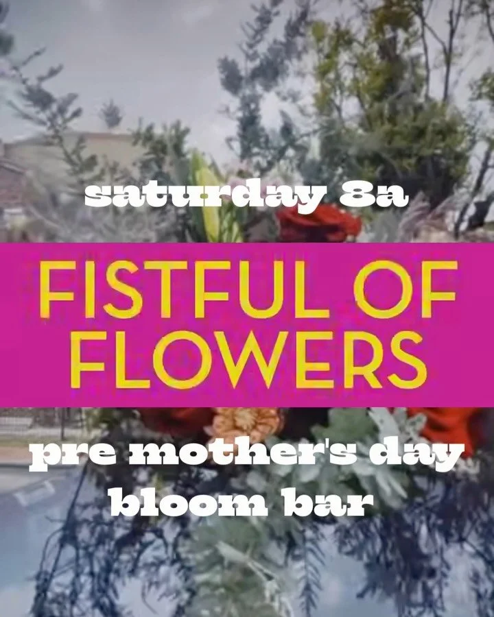 Big weekend for our little neck of the woods 

Saturday 5/9

💐 @fistfulofflowersphilly will be slinging stems Saturday morning!! Grab your flowers for mom, mom-mom, you, whoever!! 

As a bonus, @universalbreadbakers will be opening their doors and s